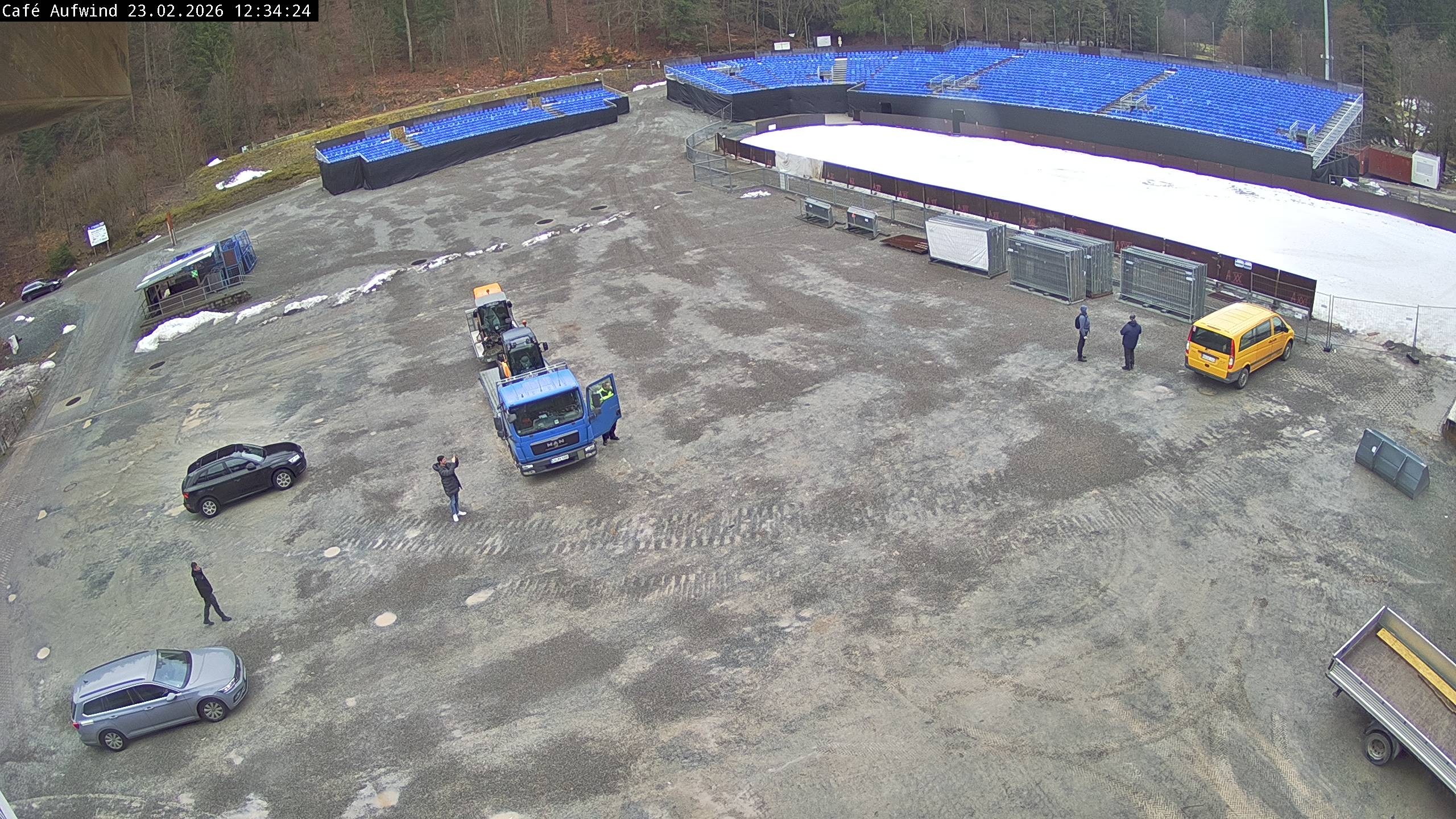 Archiv Foto Webcam Willingen: Mühlenkopfschanze Parkplatz