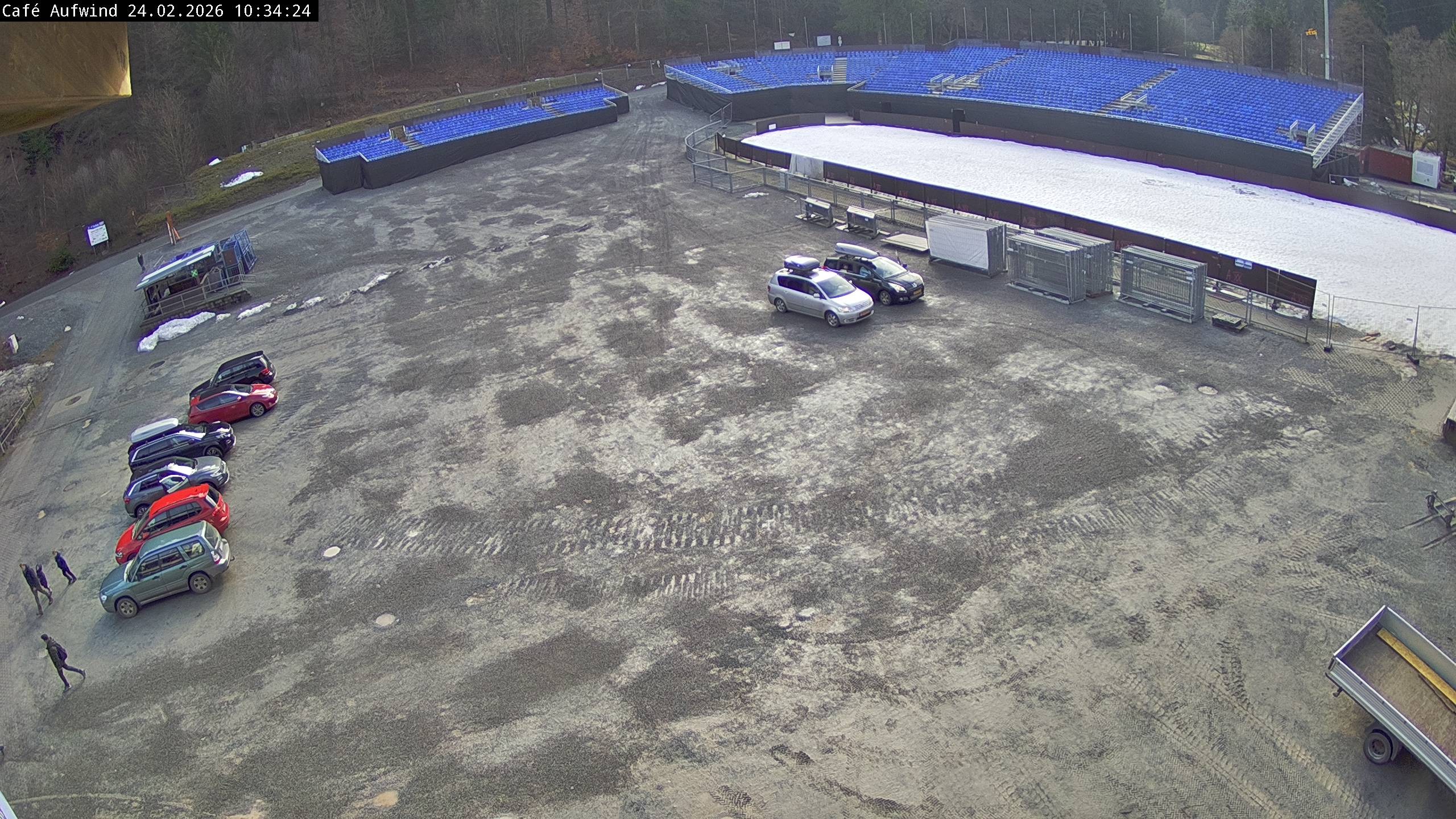 Archiv Foto Webcam Willingen: Mühlenkopfschanze Parkplatz