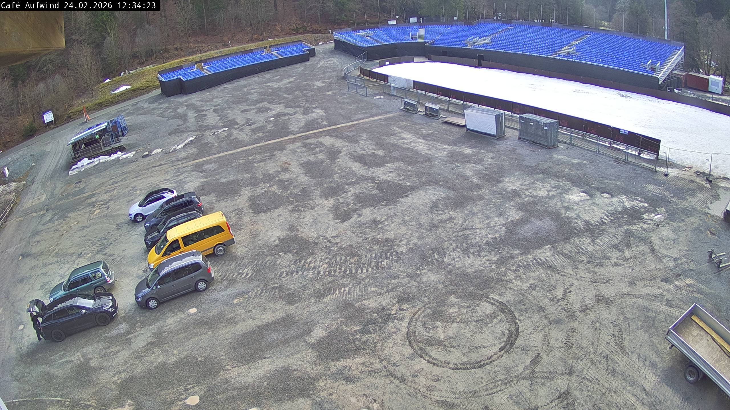 Archiv Foto Webcam Willingen: Mühlenkopfschanze Parkplatz