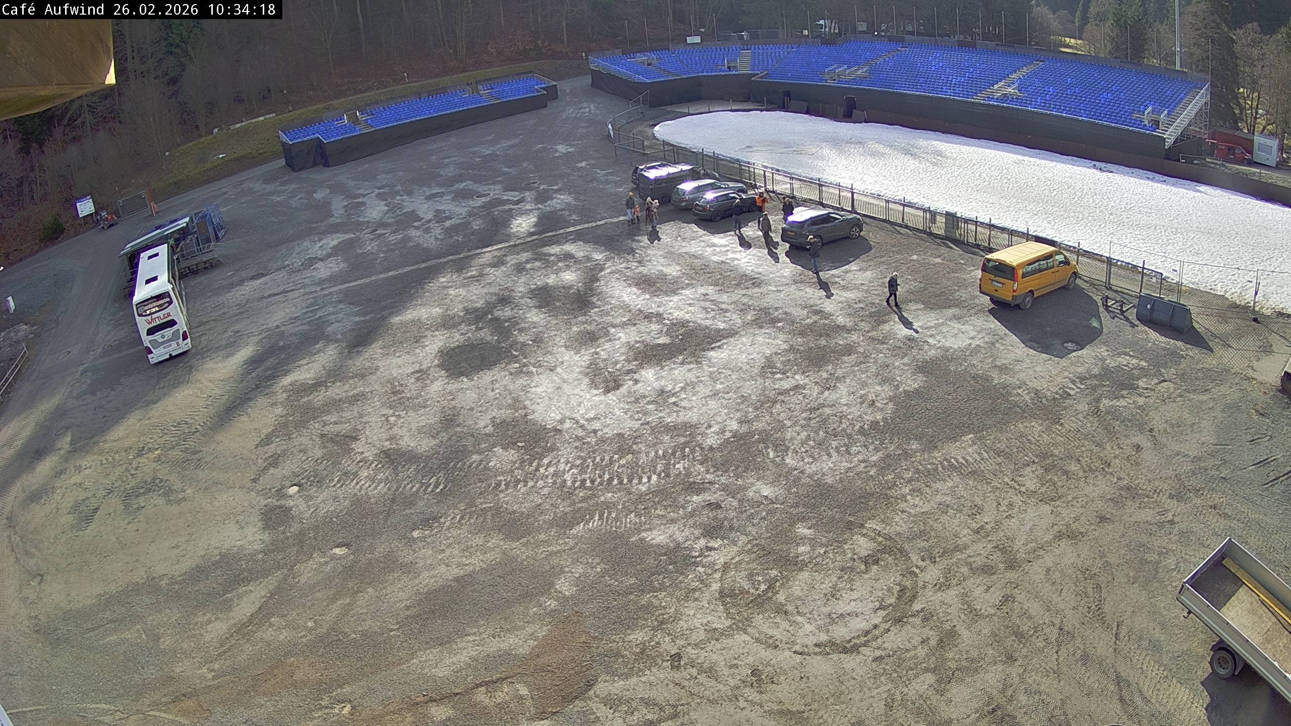 Archiv Foto Webcam Willingen: Mühlenkopfschanze Parkplatz