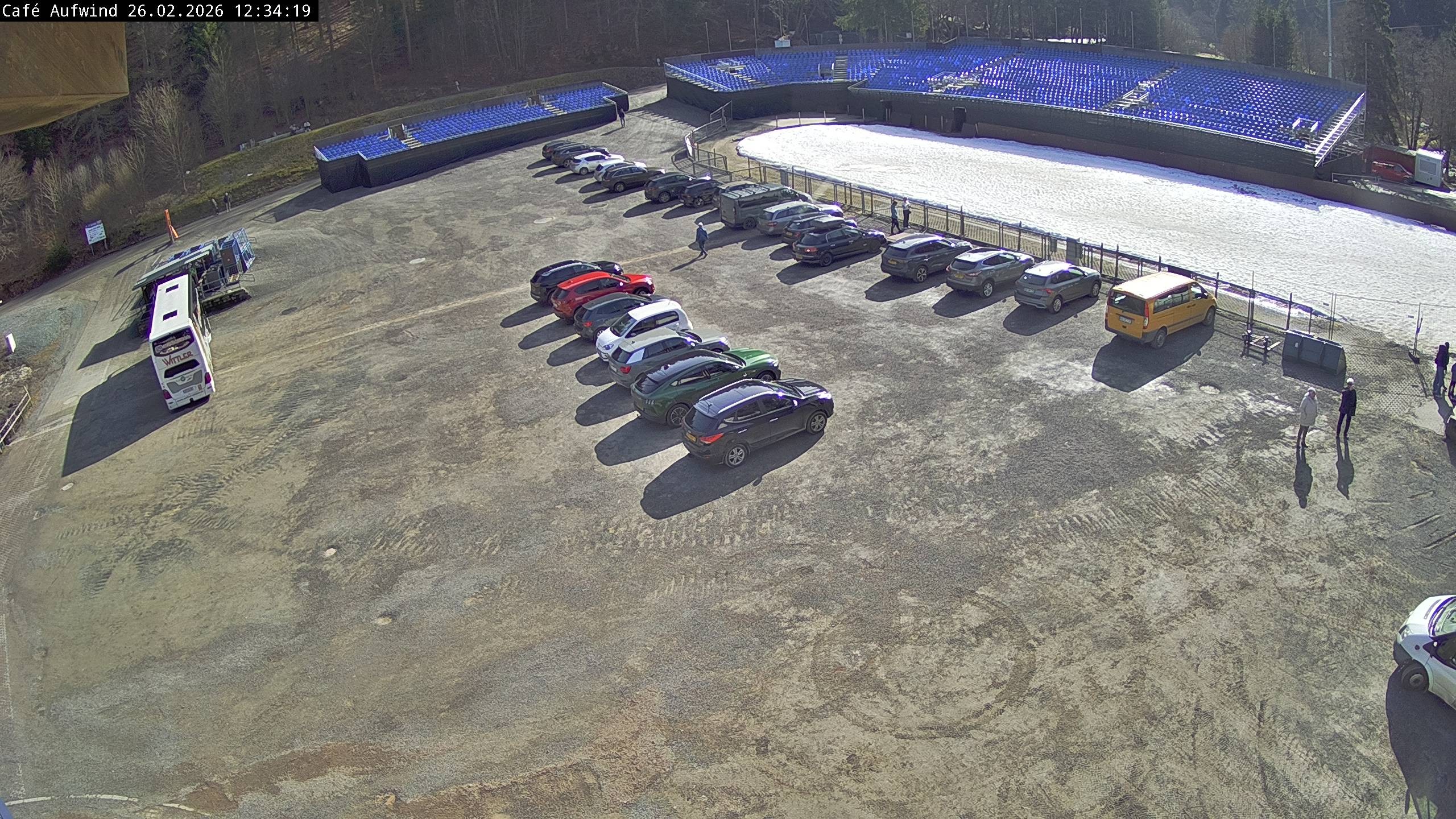 Archiv Foto Webcam Willingen: Mühlenkopfschanze Parkplatz