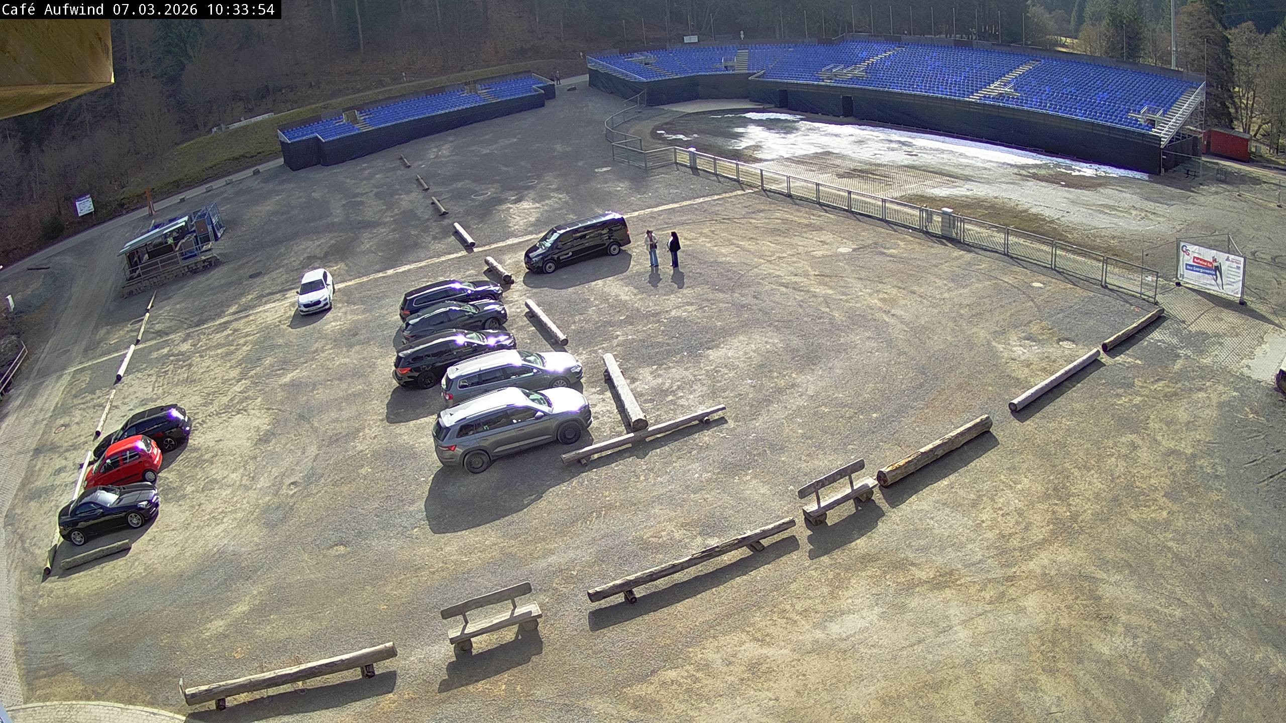 Archiv Foto Webcam Willingen: Mühlenkopfschanze Parkplatz