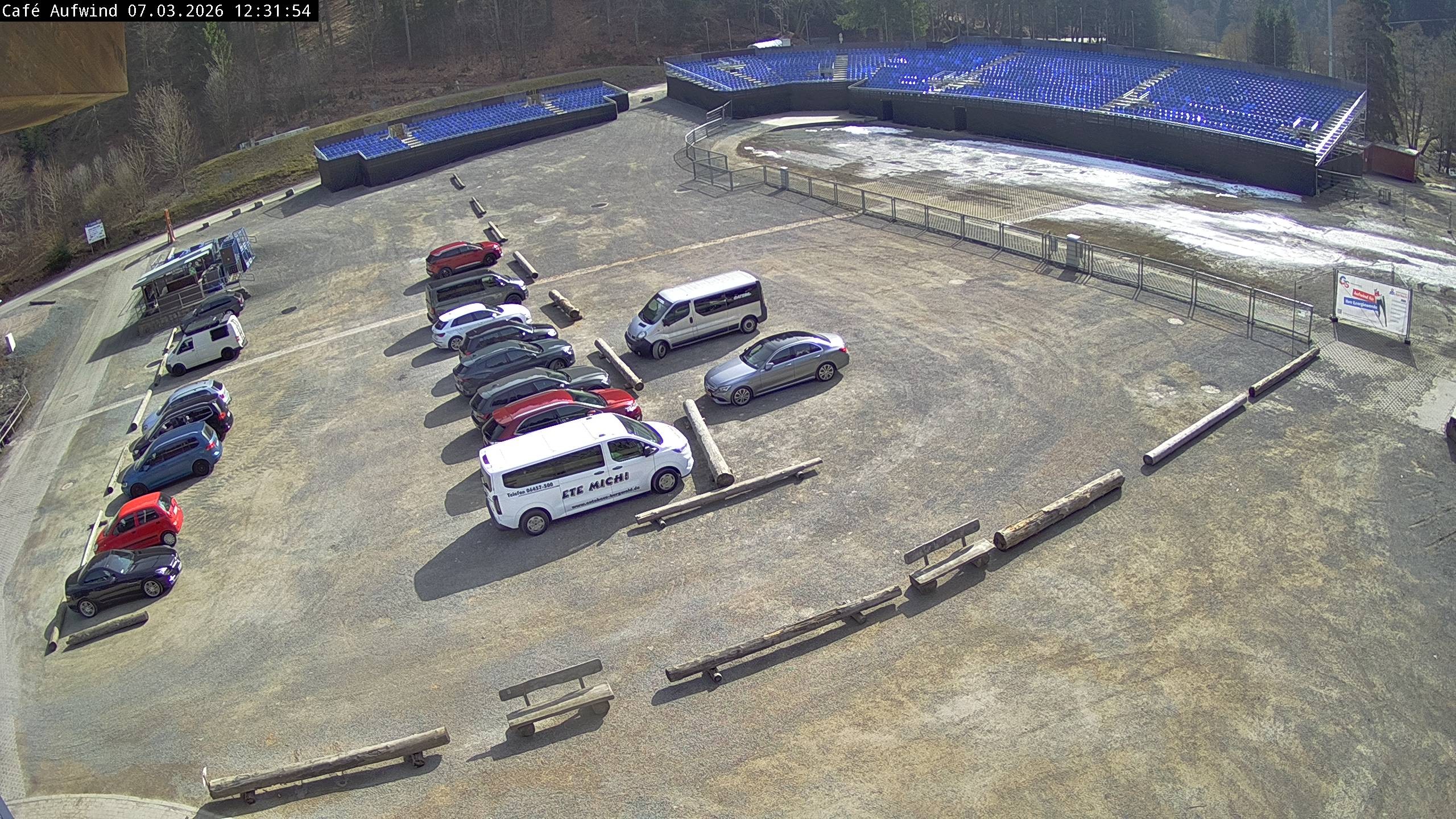 Archiv Foto Webcam Willingen: Mühlenkopfschanze Parkplatz