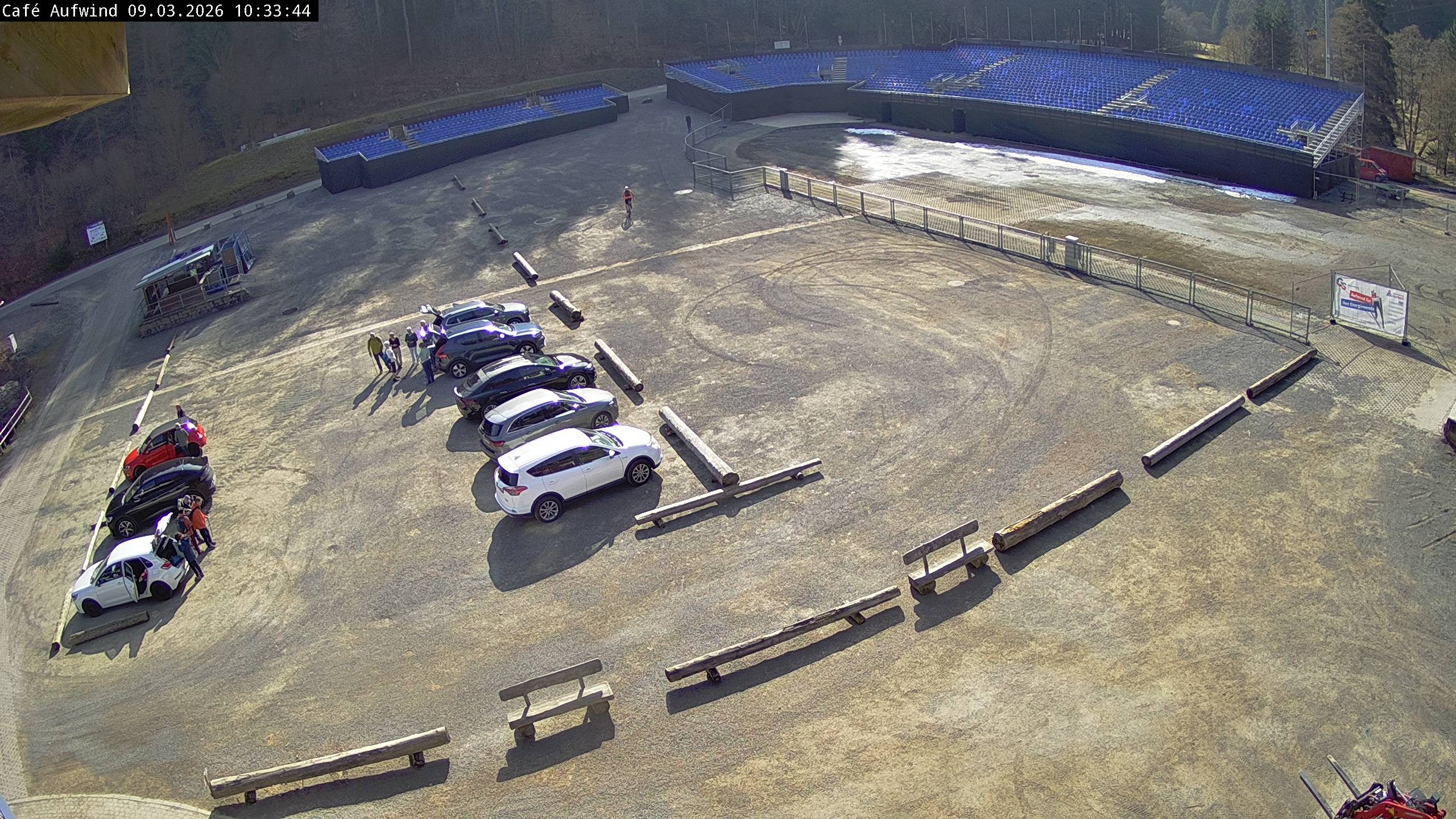 Archiv Foto Webcam Willingen: Mühlenkopfschanze Parkplatz