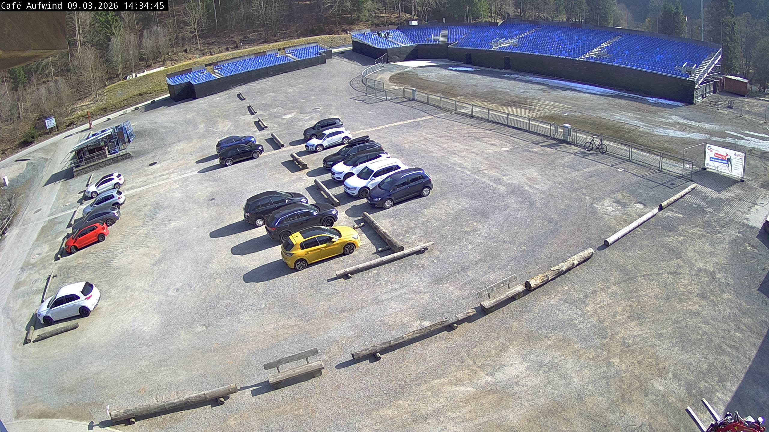 Archiv Foto Webcam Willingen: Mühlenkopfschanze Parkplatz