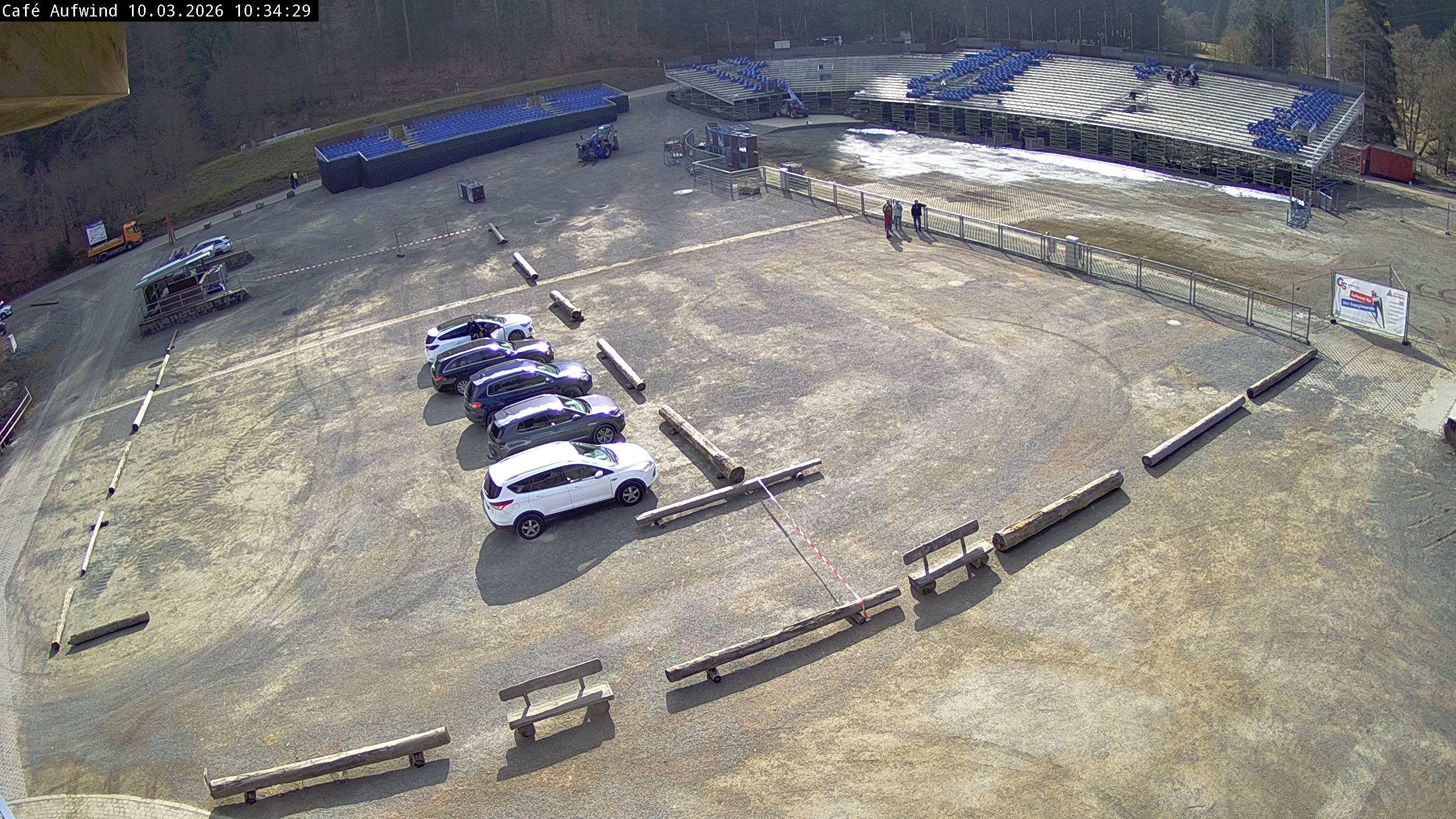 Archiv Foto Webcam Willingen: Mühlenkopfschanze Parkplatz