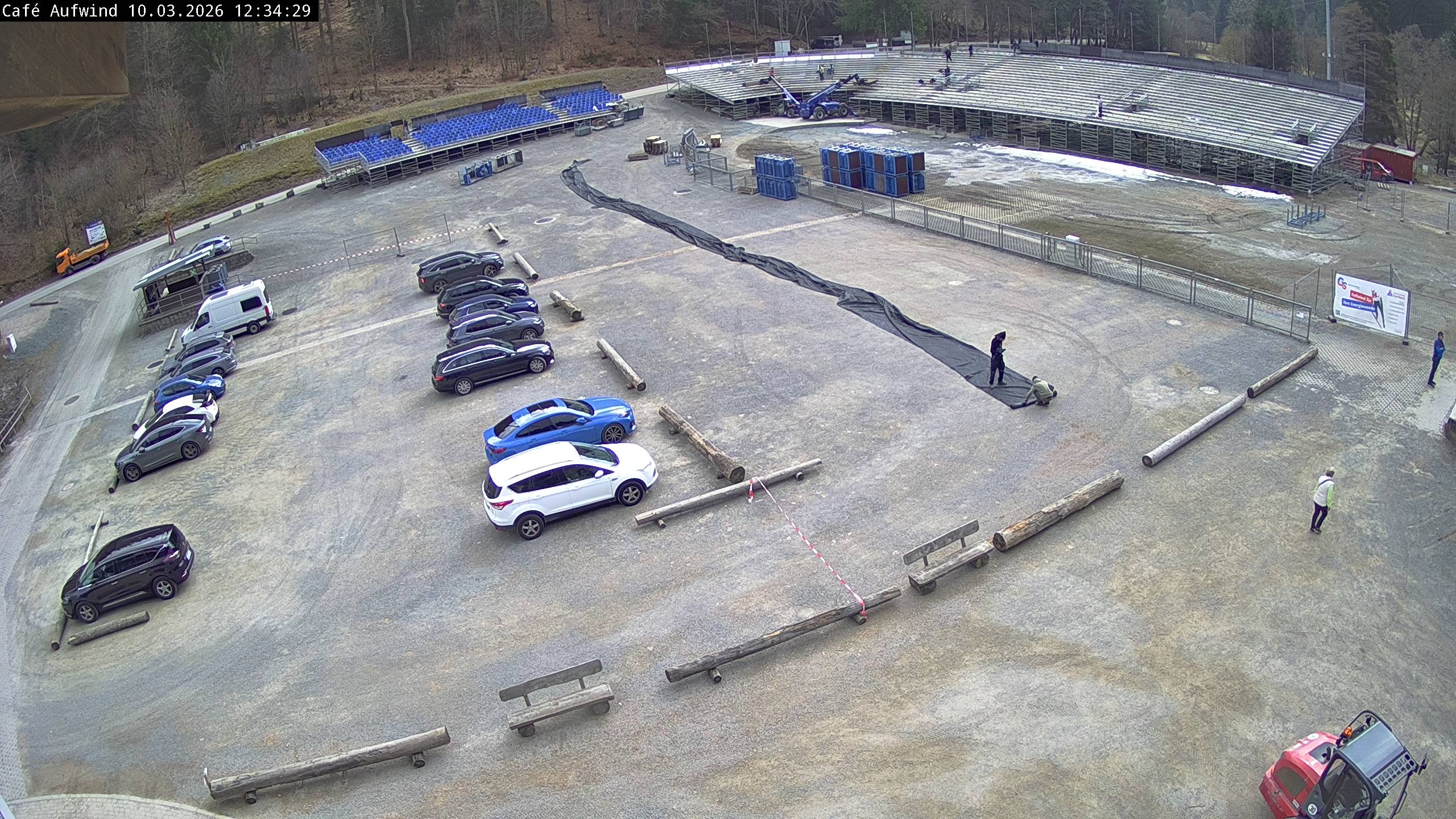 Archiv Foto Webcam Willingen: Mühlenkopfschanze Parkplatz