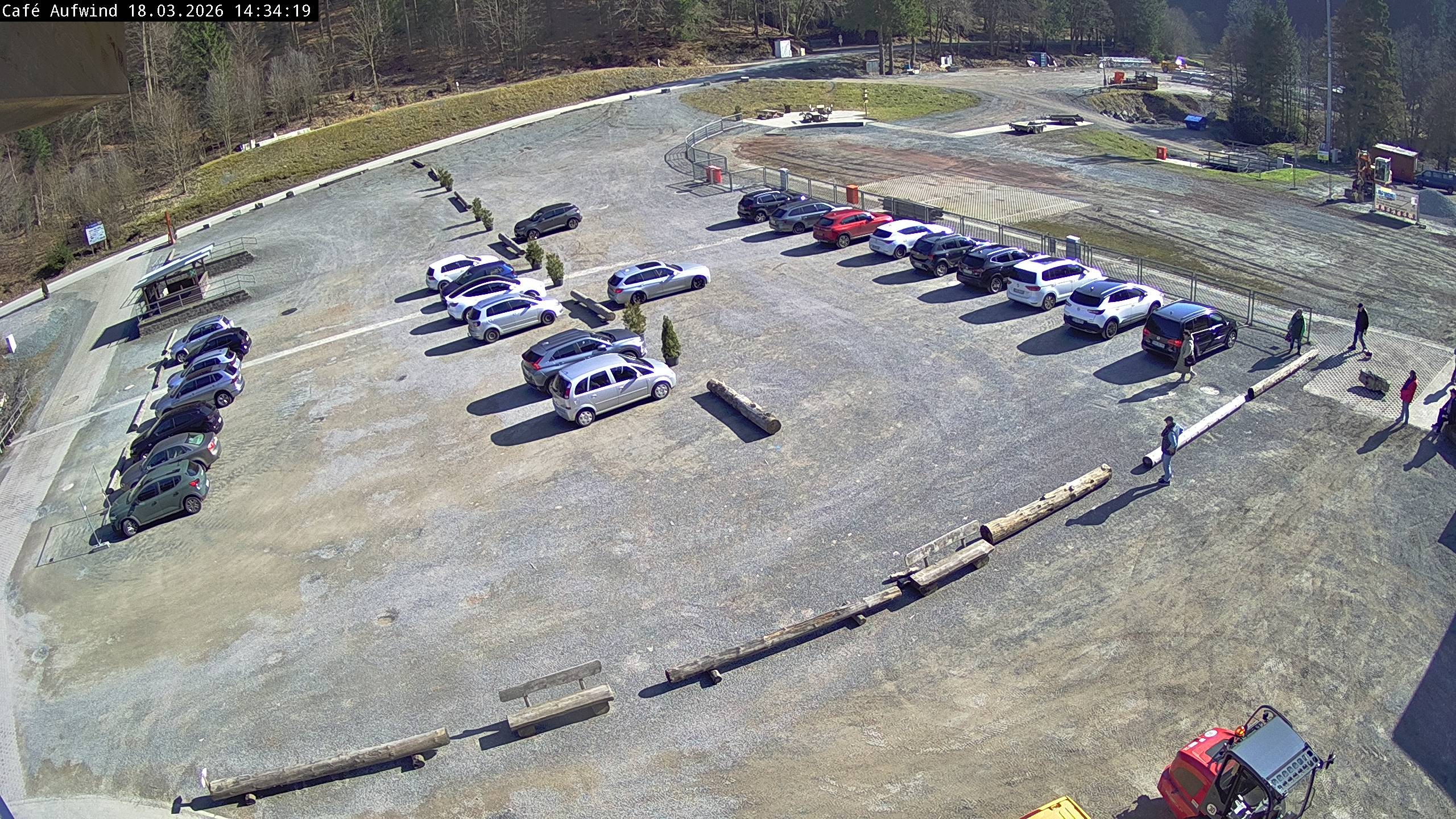 Archiv Foto Webcam Willingen: Mühlenkopfschanze Parkplatz