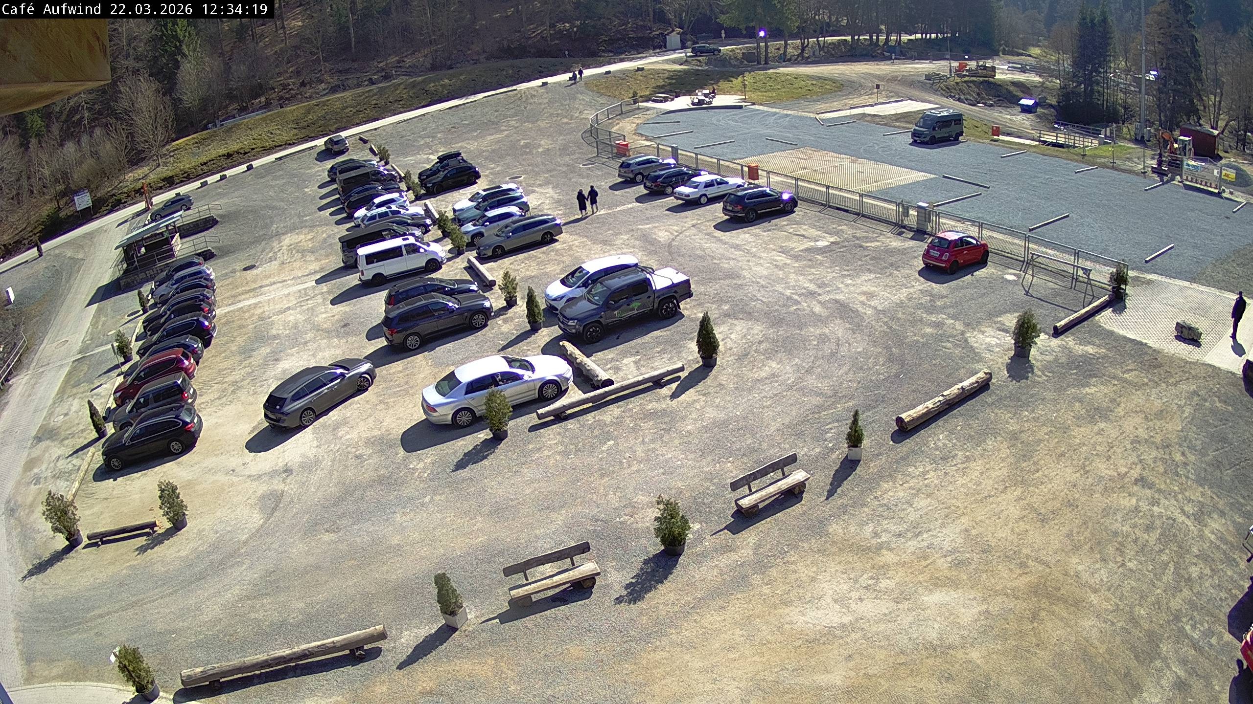 Archiv Foto Webcam Willingen: Mühlenkopfschanze Parkplatz