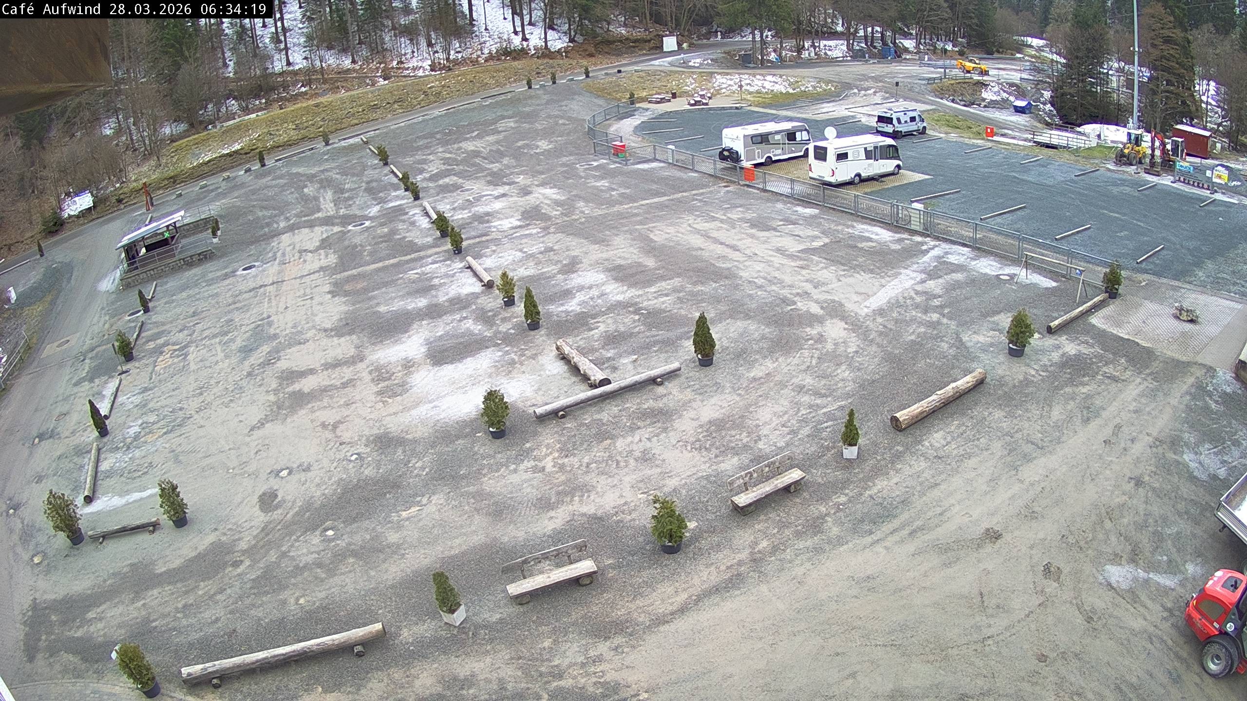 Archiv Foto Webcam Willingen: Mühlenkopfschanze Parkplatz