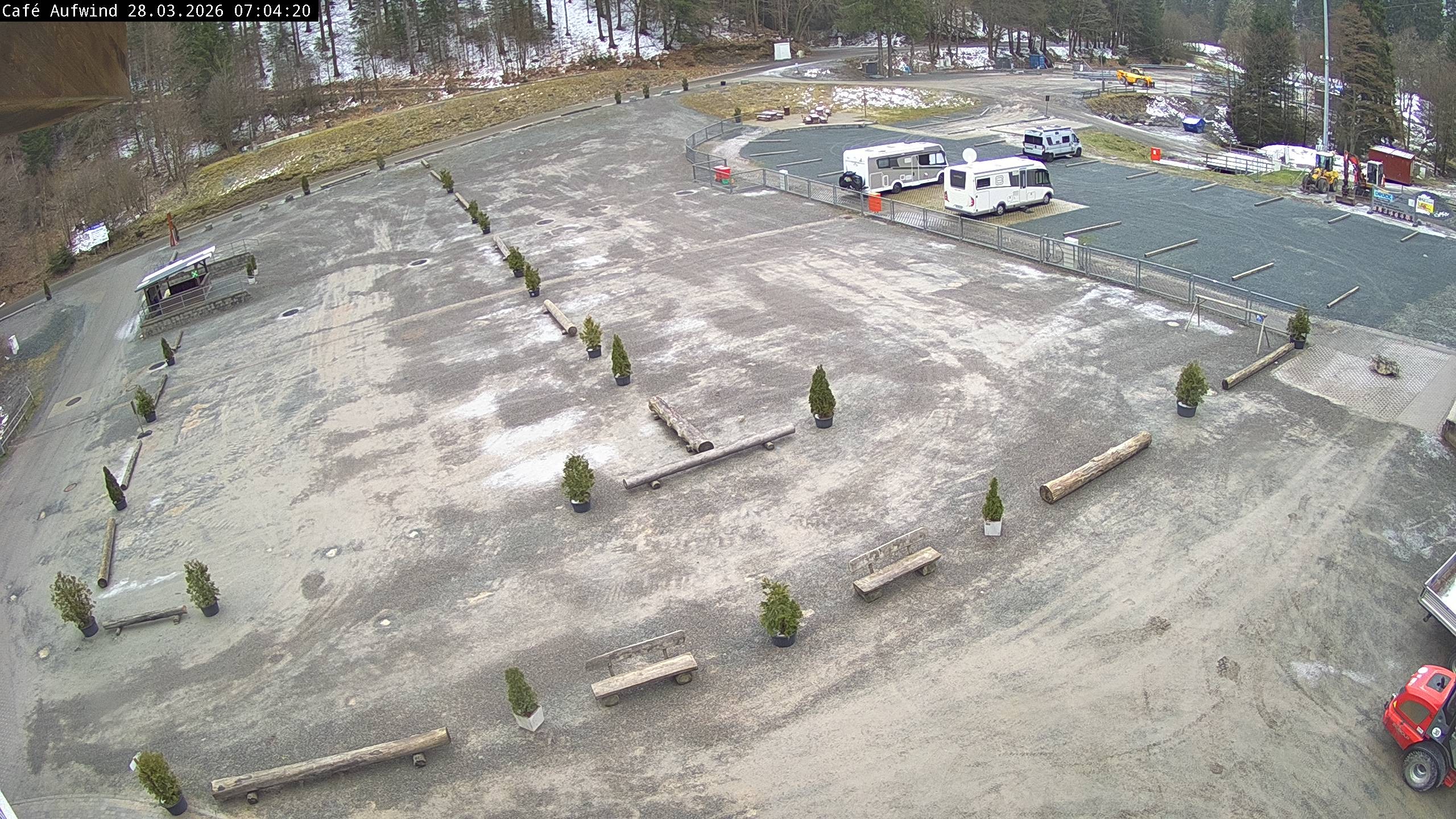 Archiv Foto Webcam Willingen: Mühlenkopfschanze Parkplatz
