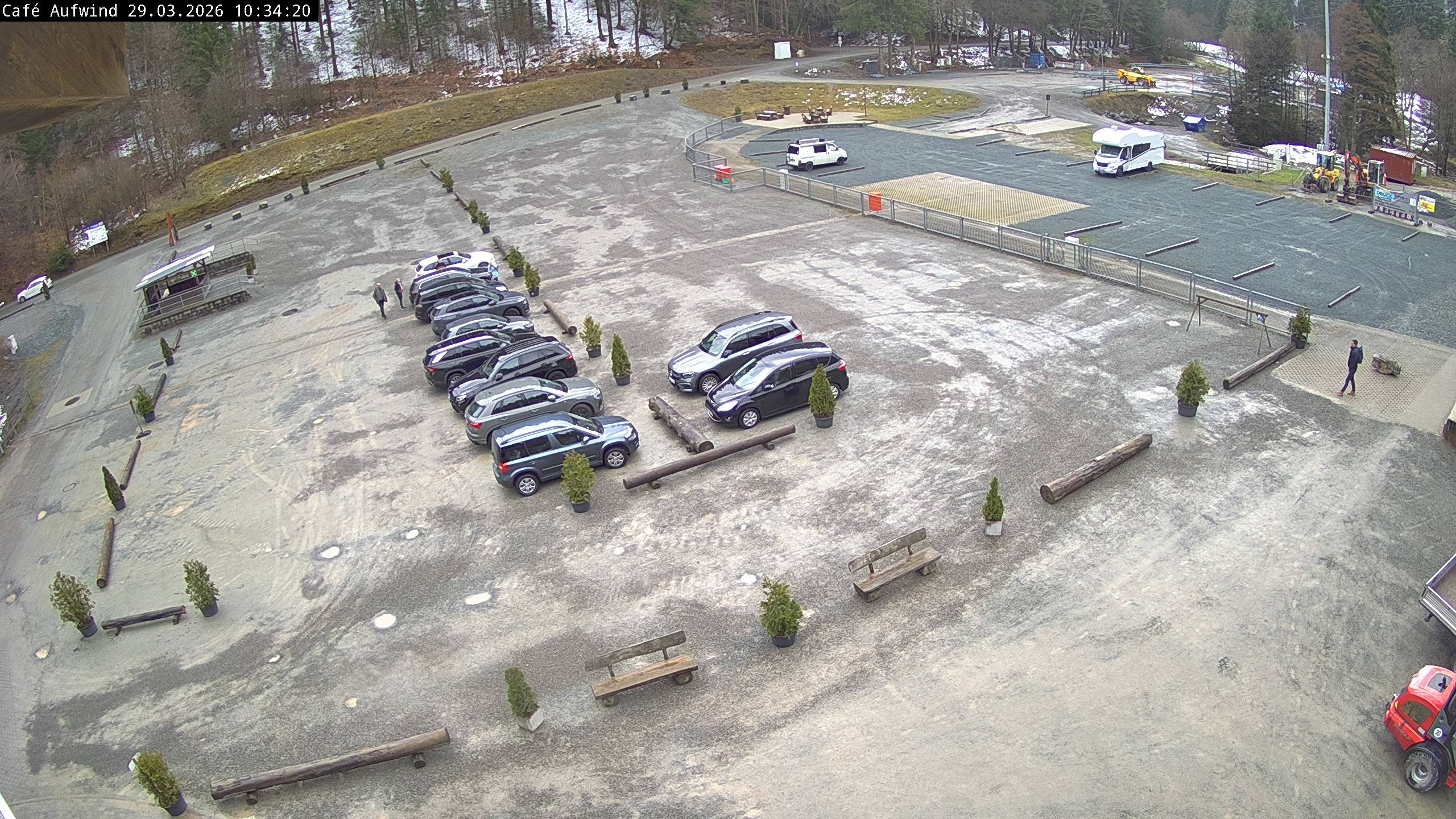 Archiv Foto Webcam Willingen: Mühlenkopfschanze Parkplatz