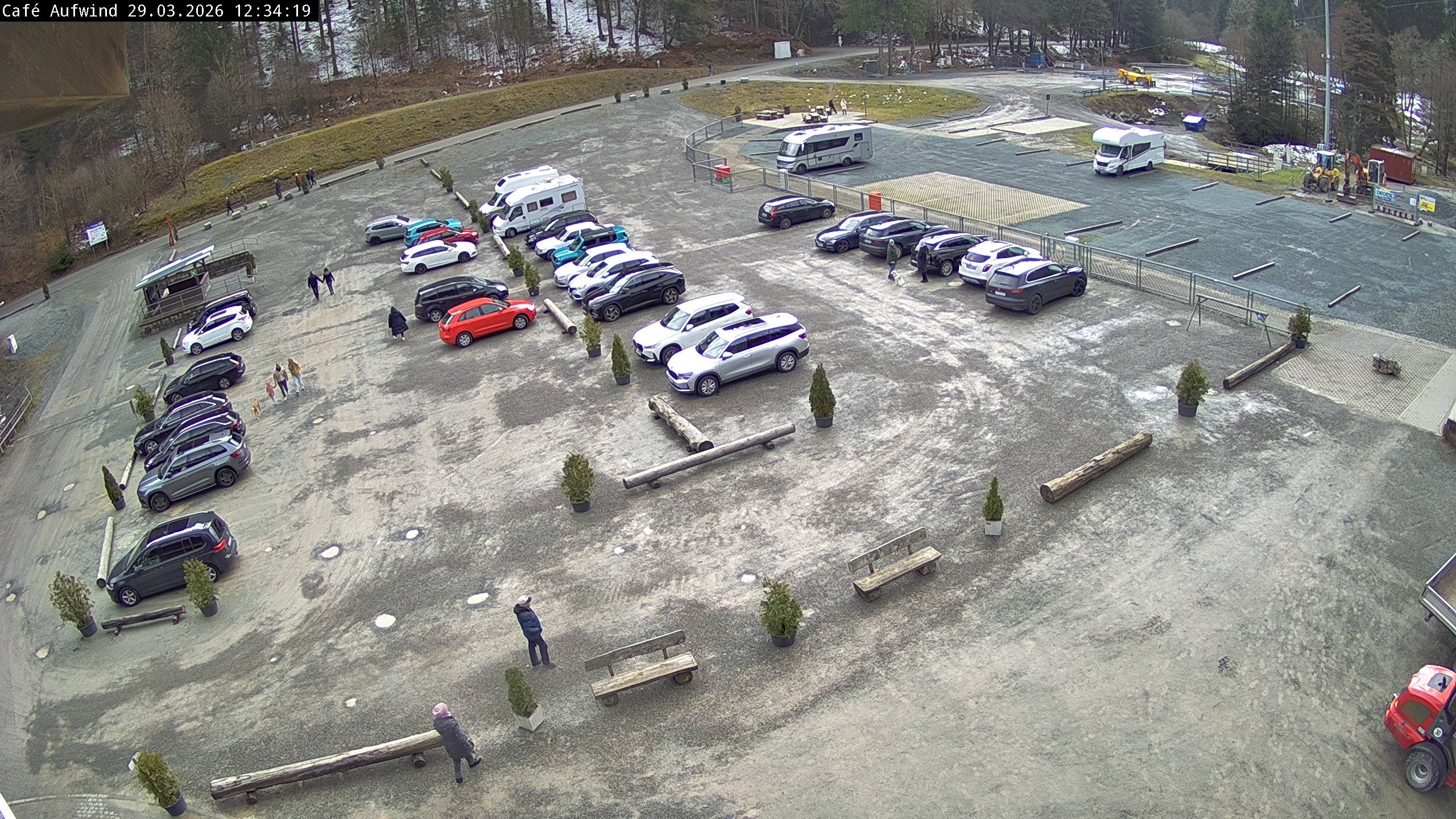 Archiv Foto Webcam Willingen: Mühlenkopfschanze Parkplatz