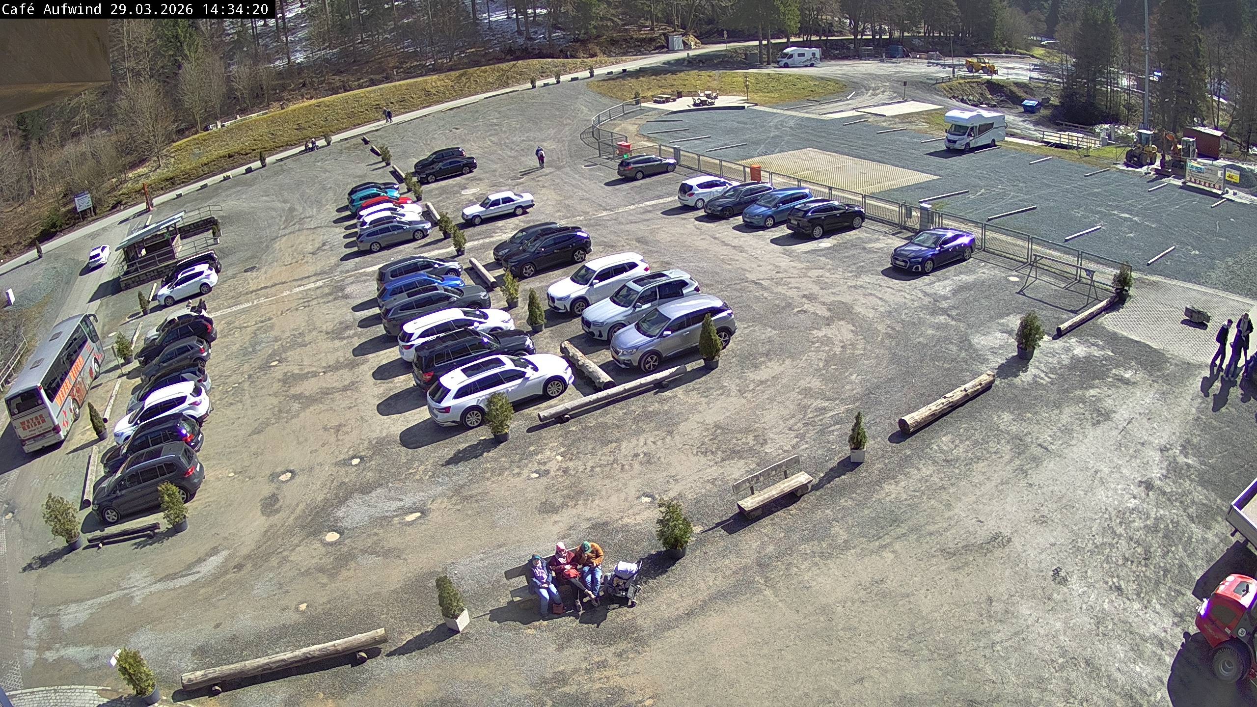 Archiv Foto Webcam Willingen: Mühlenkopfschanze Parkplatz