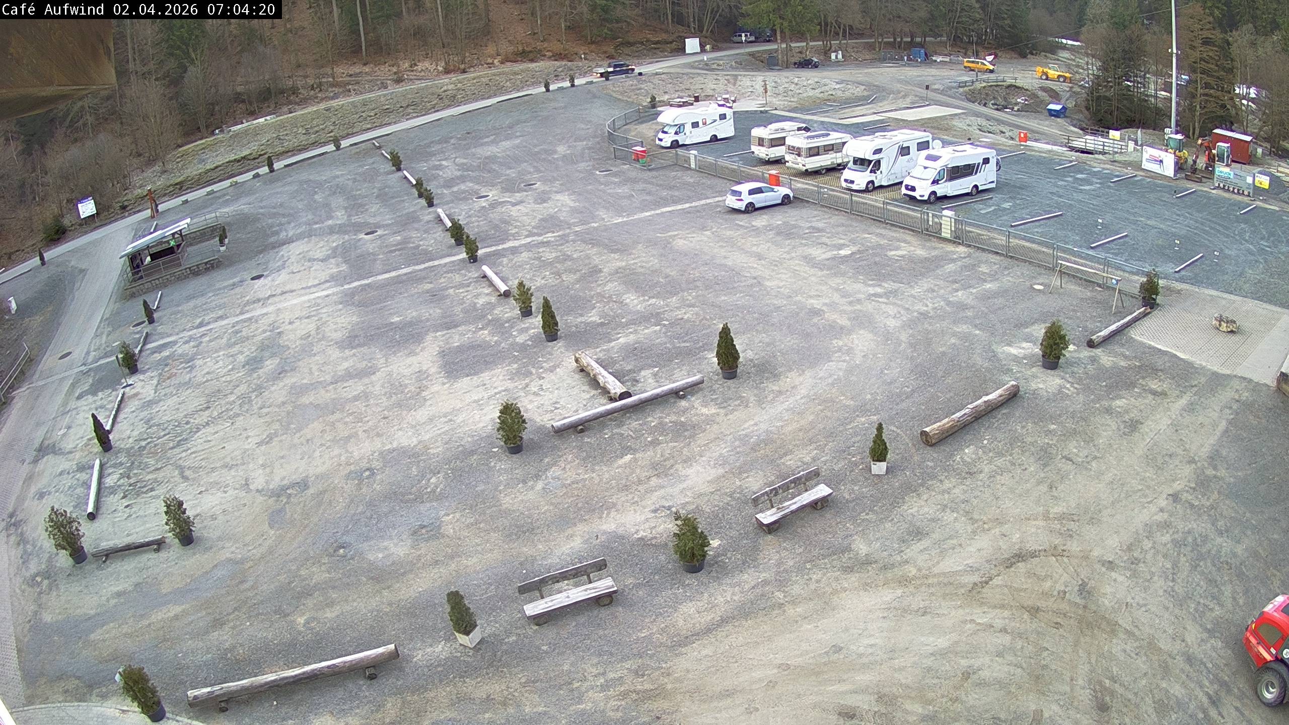 Archiv Foto Webcam Willingen: Mühlenkopfschanze Parkplatz