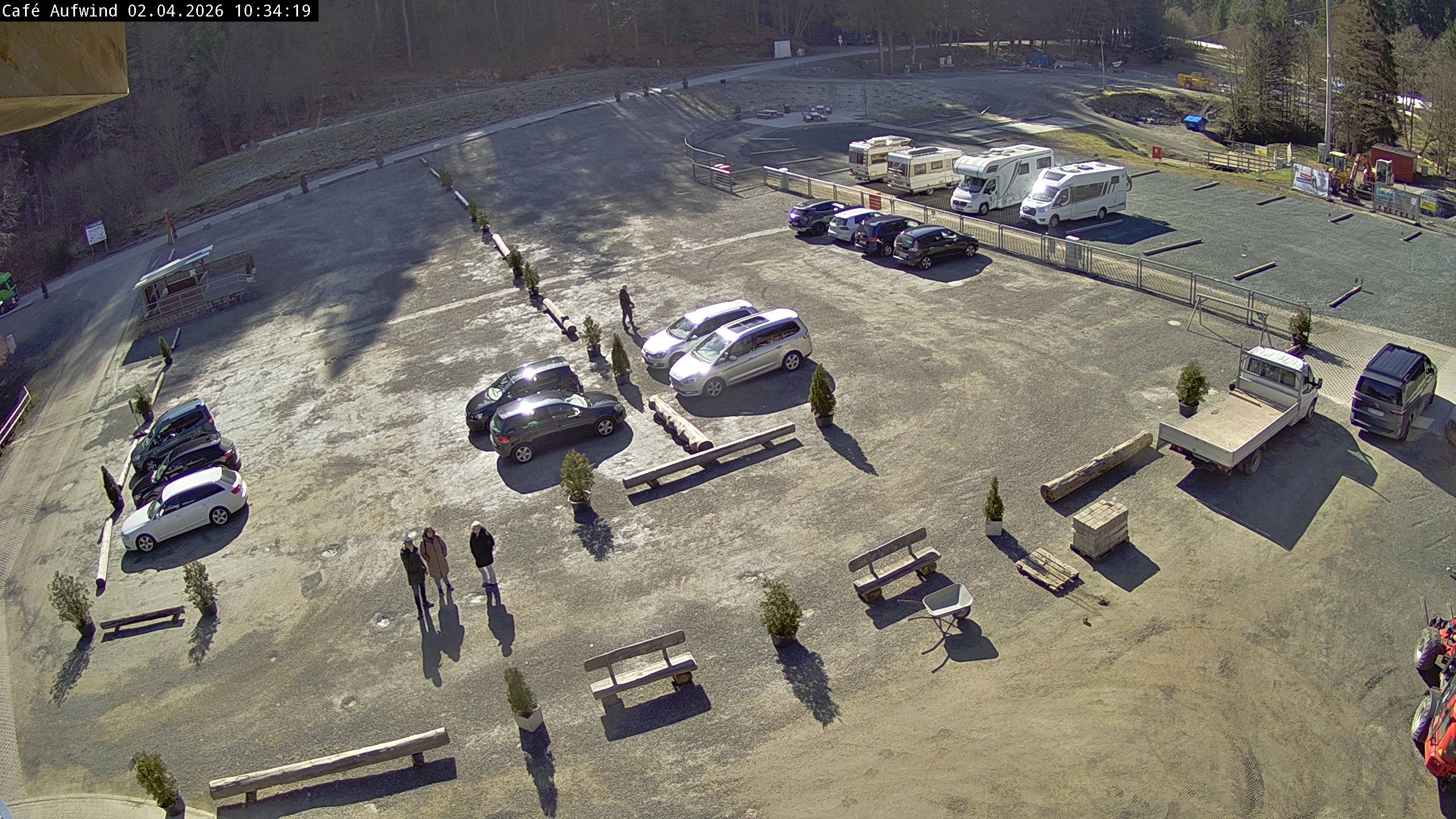 Archiv Foto Webcam Willingen: Mühlenkopfschanze Parkplatz