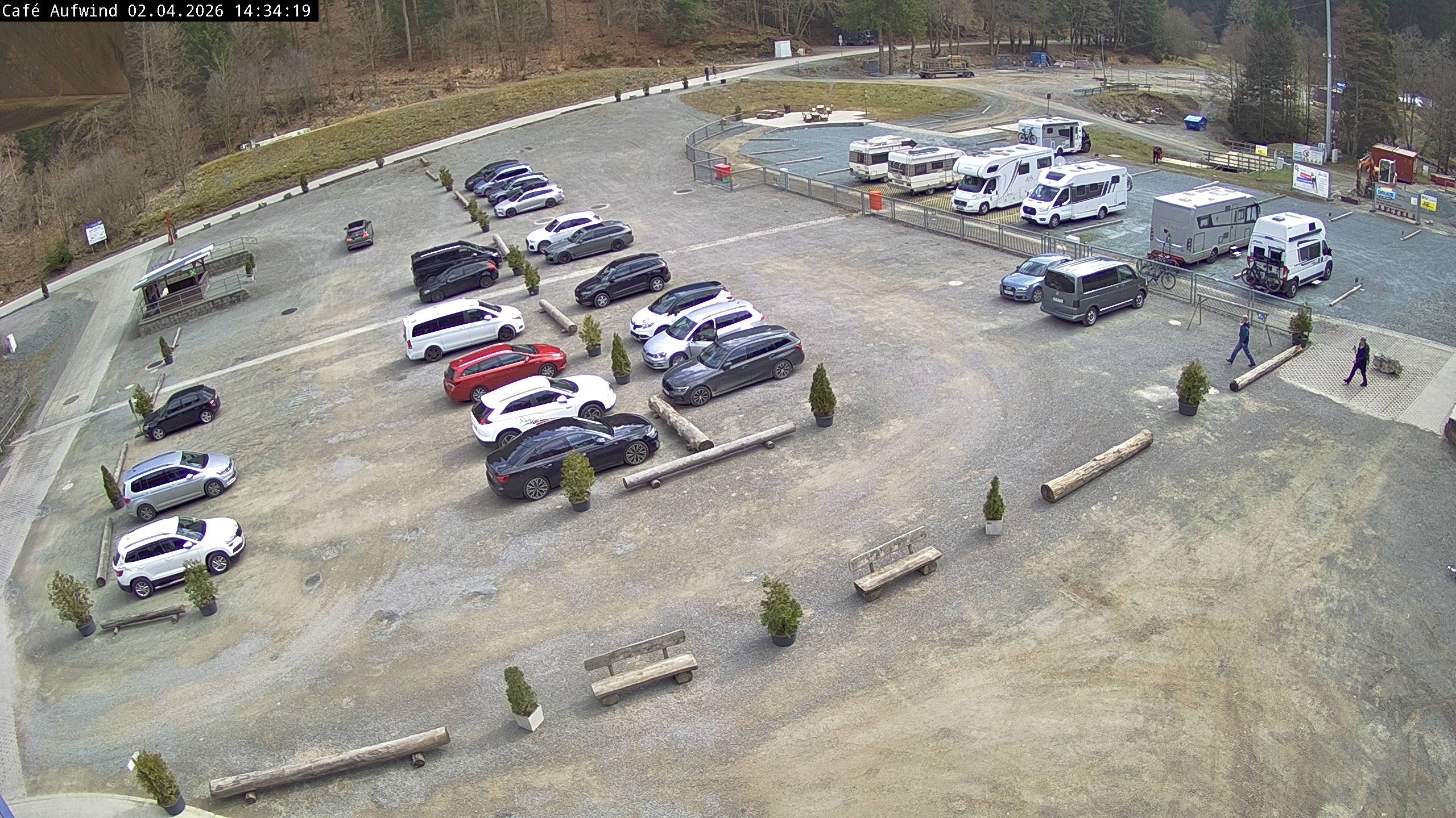 Archiv Foto Webcam Willingen: Mühlenkopfschanze Parkplatz