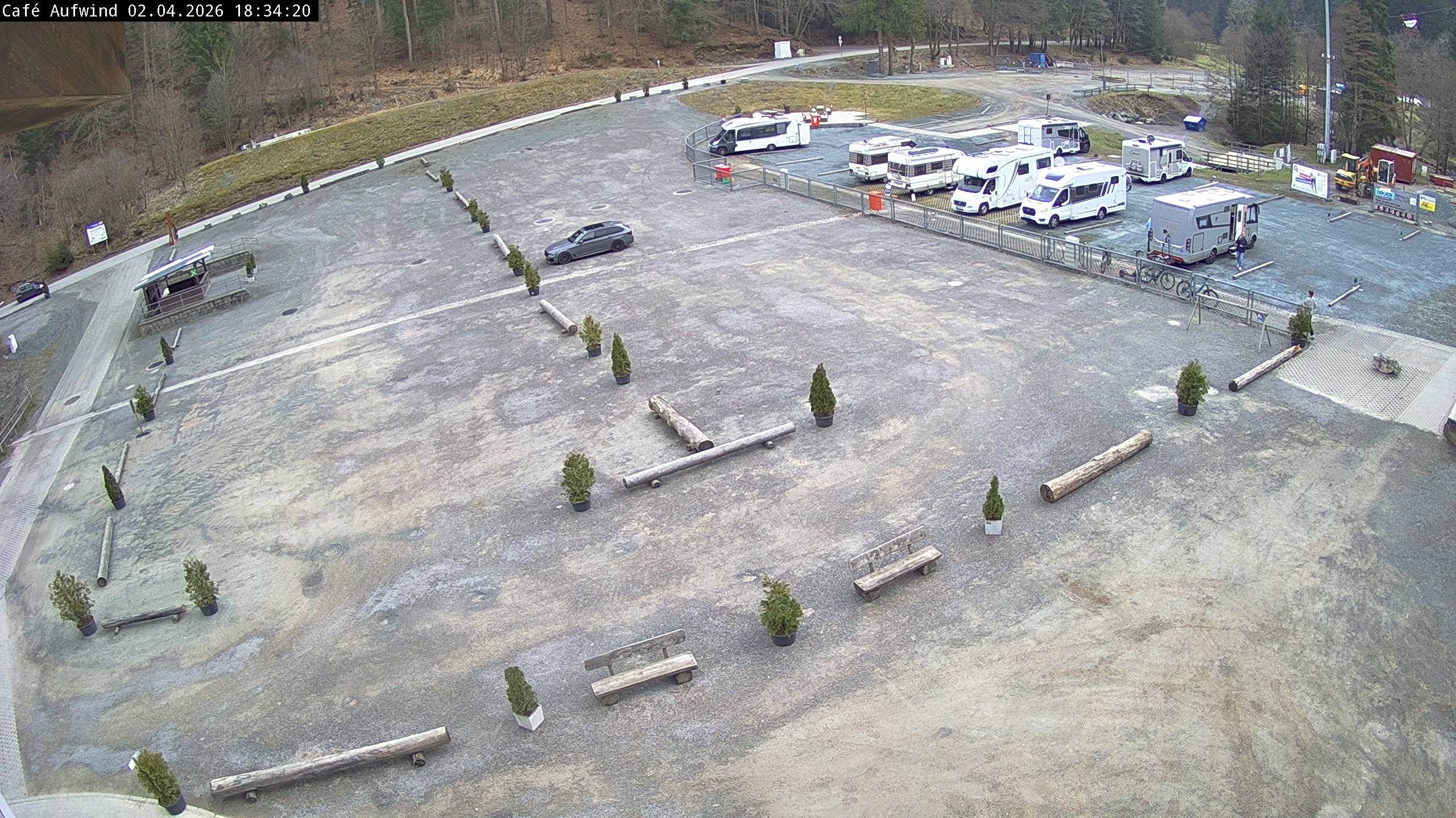 Archiv Foto Webcam Willingen: Mühlenkopfschanze Parkplatz