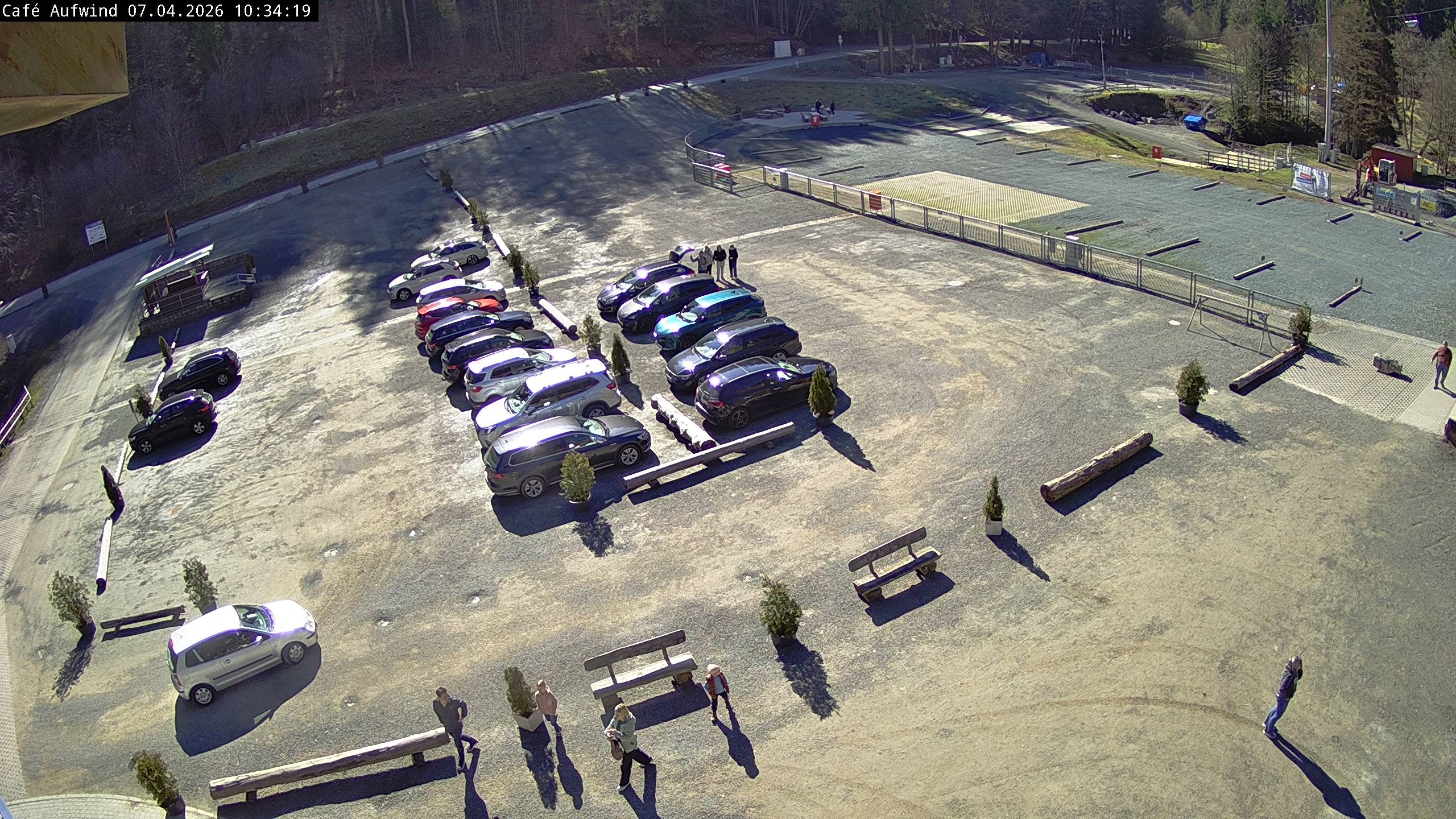 Archiv Foto Webcam Willingen: Mühlenkopfschanze Parkplatz