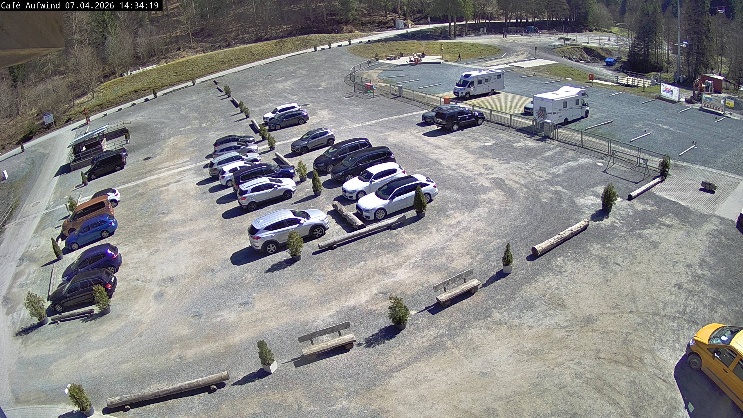 Archiv Foto Webcam Willingen: Mühlenkopfschanze Parkplatz