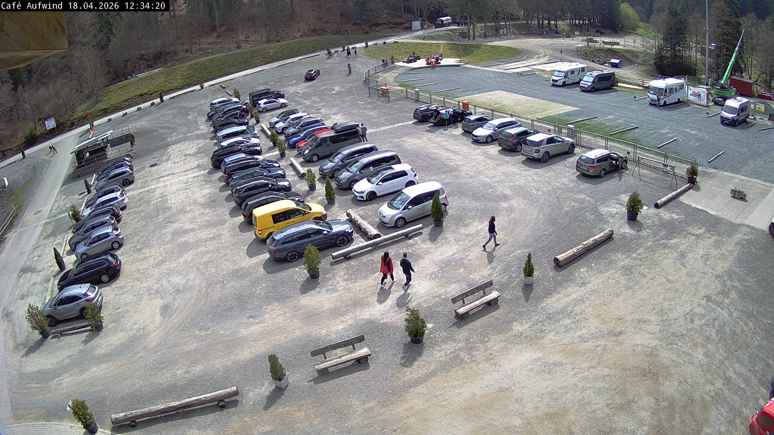 Archiv Foto Webcam Willingen: Mühlenkopfschanze Parkplatz