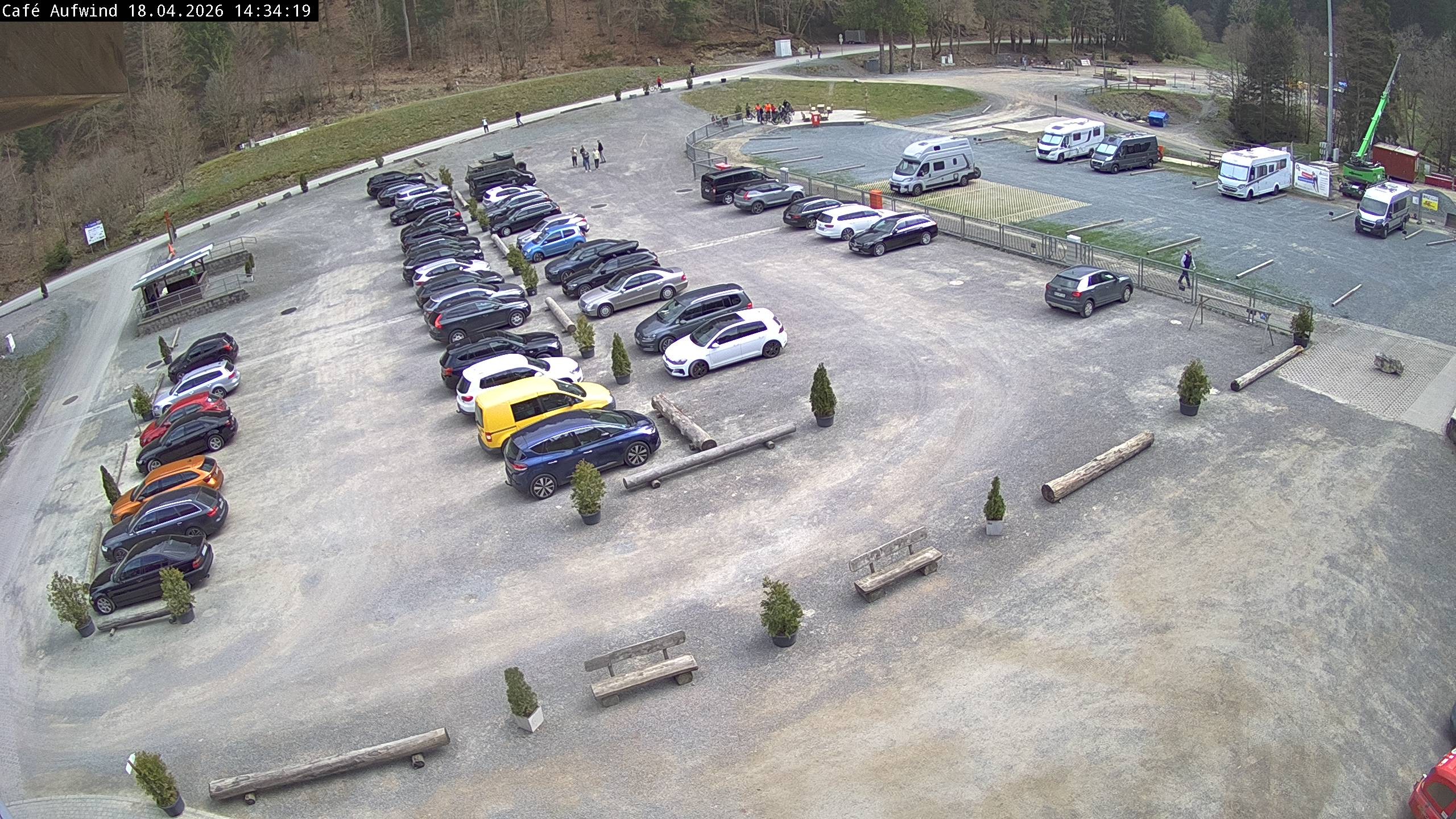Archiv Foto Webcam Willingen: Mühlenkopfschanze Parkplatz