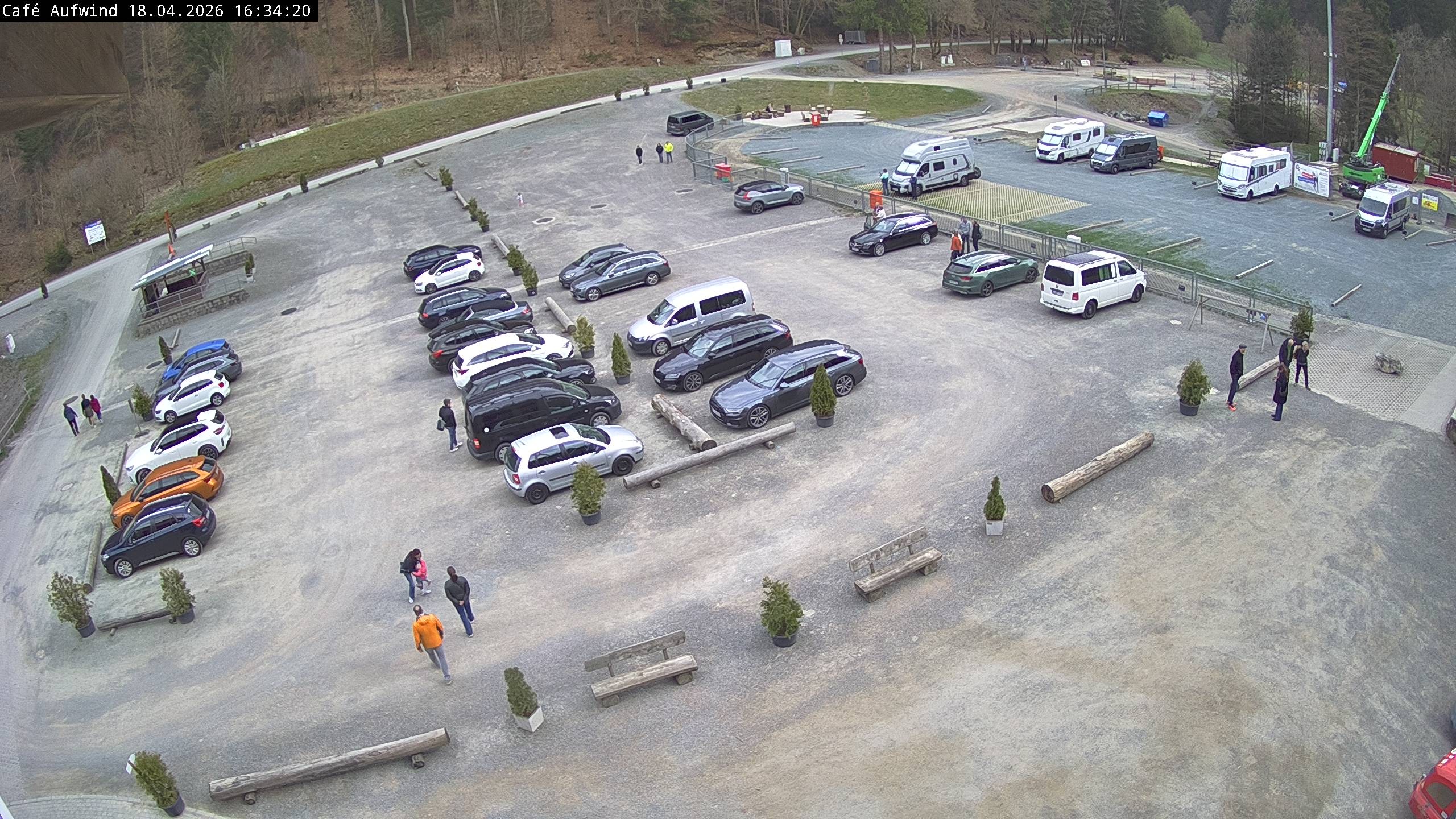 Archiv Foto Webcam Willingen: Mühlenkopfschanze Parkplatz