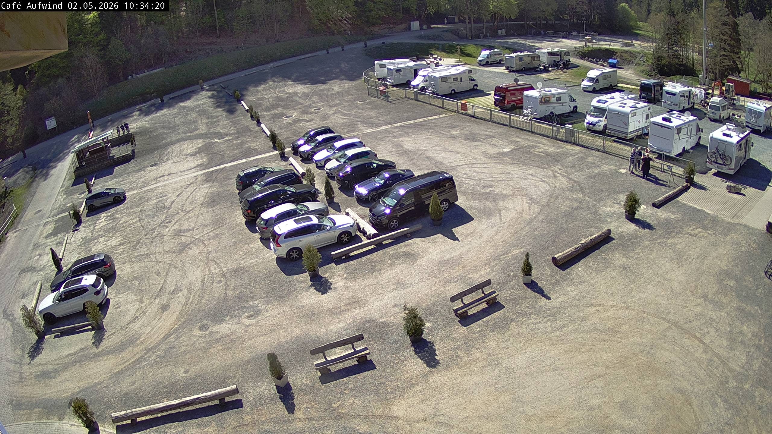 Archiv Foto Webcam Willingen: Mühlenkopfschanze Parkplatz