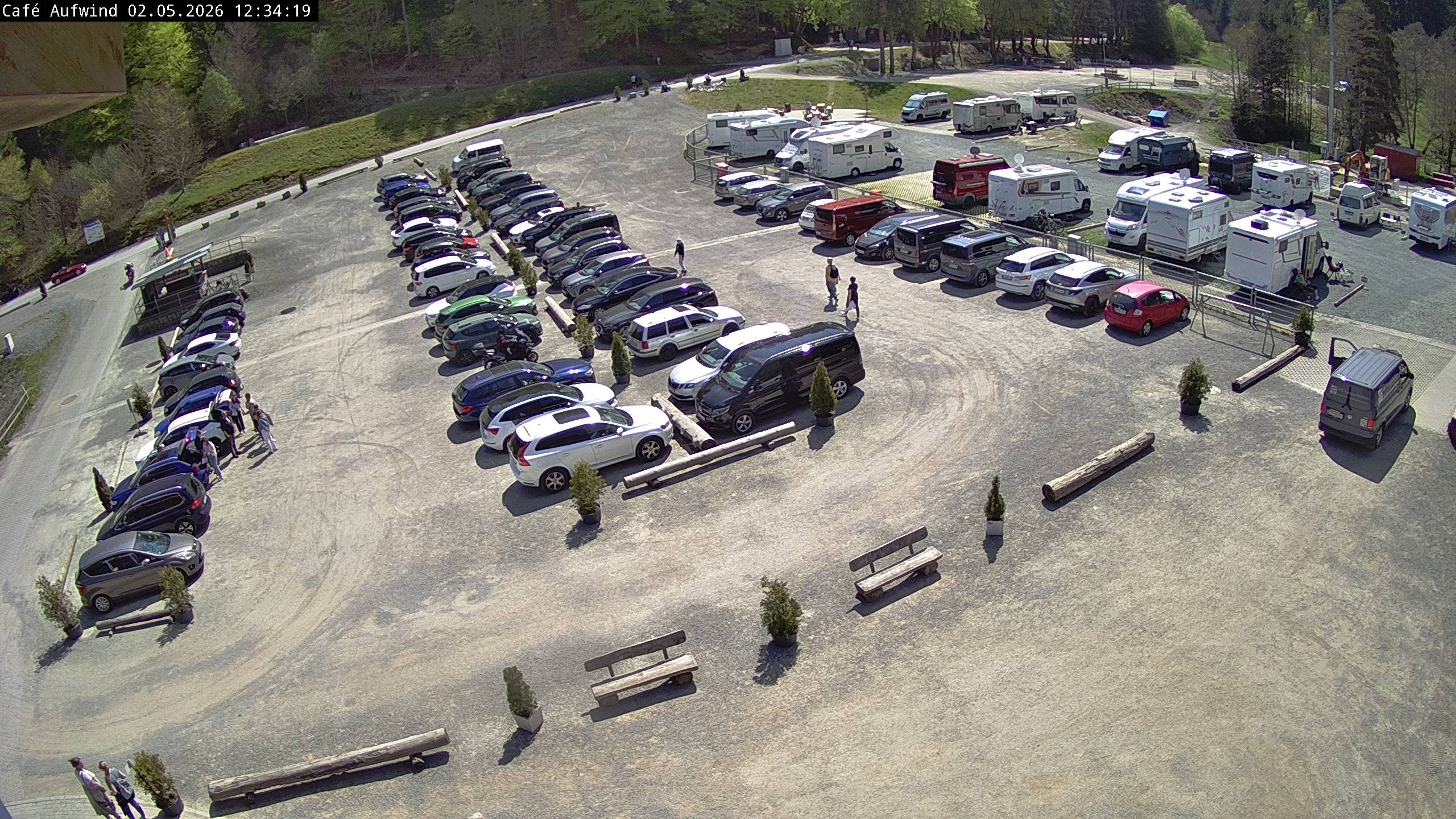 Archiv Foto Webcam Willingen: Mühlenkopfschanze Parkplatz