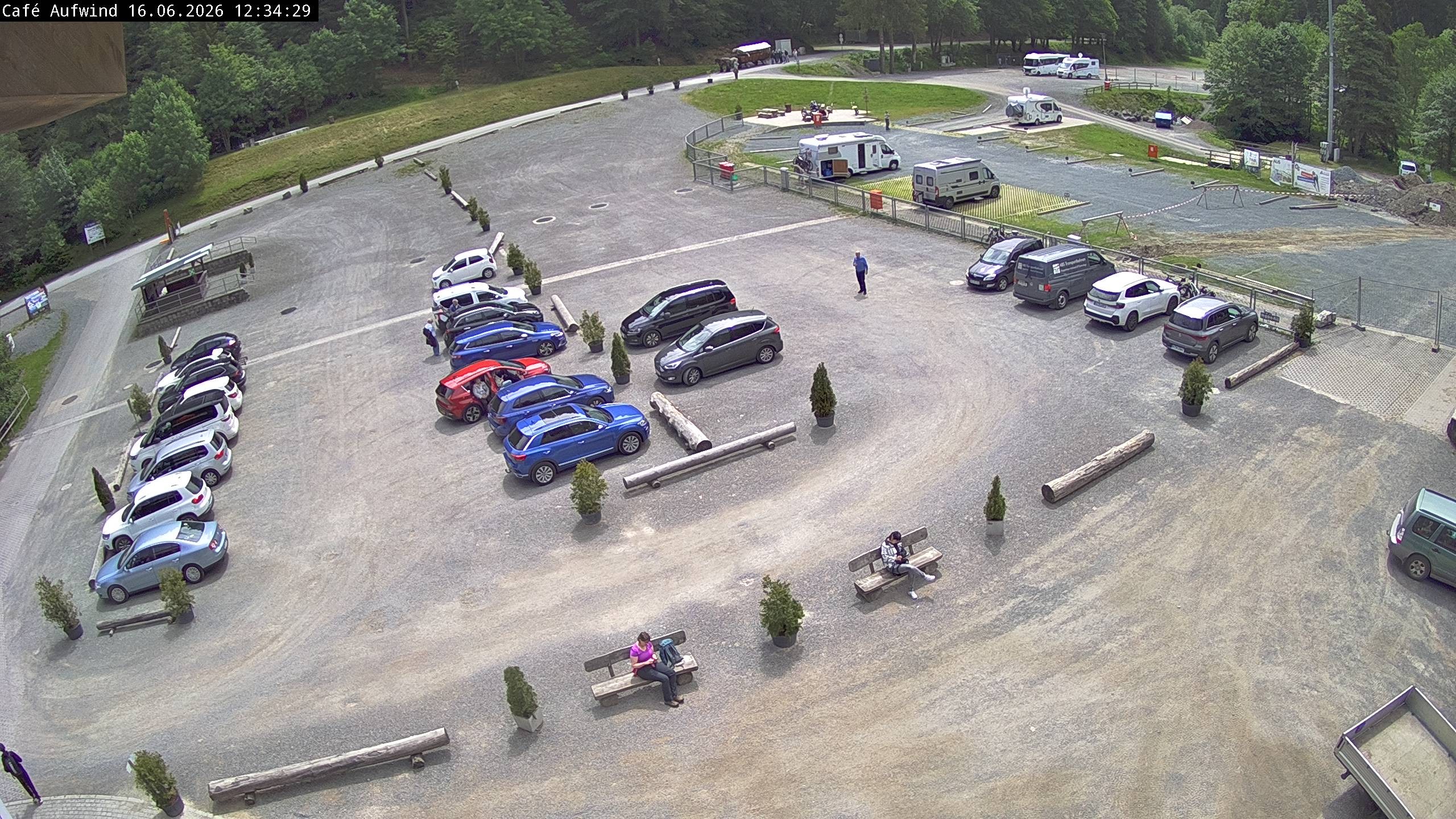 Archiv Foto Webcam Willingen: Mühlenkopfschanze Parkplatz