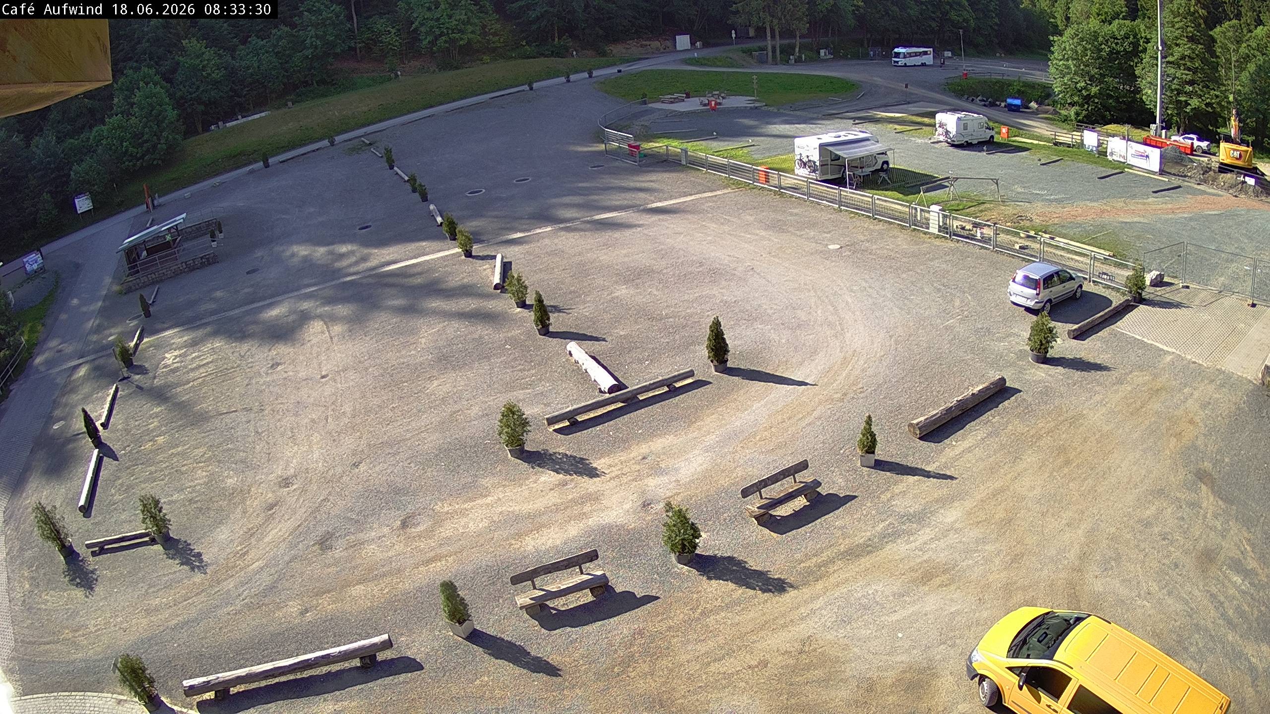 Archiv Foto Webcam Willingen: Mühlenkopfschanze Parkplatz