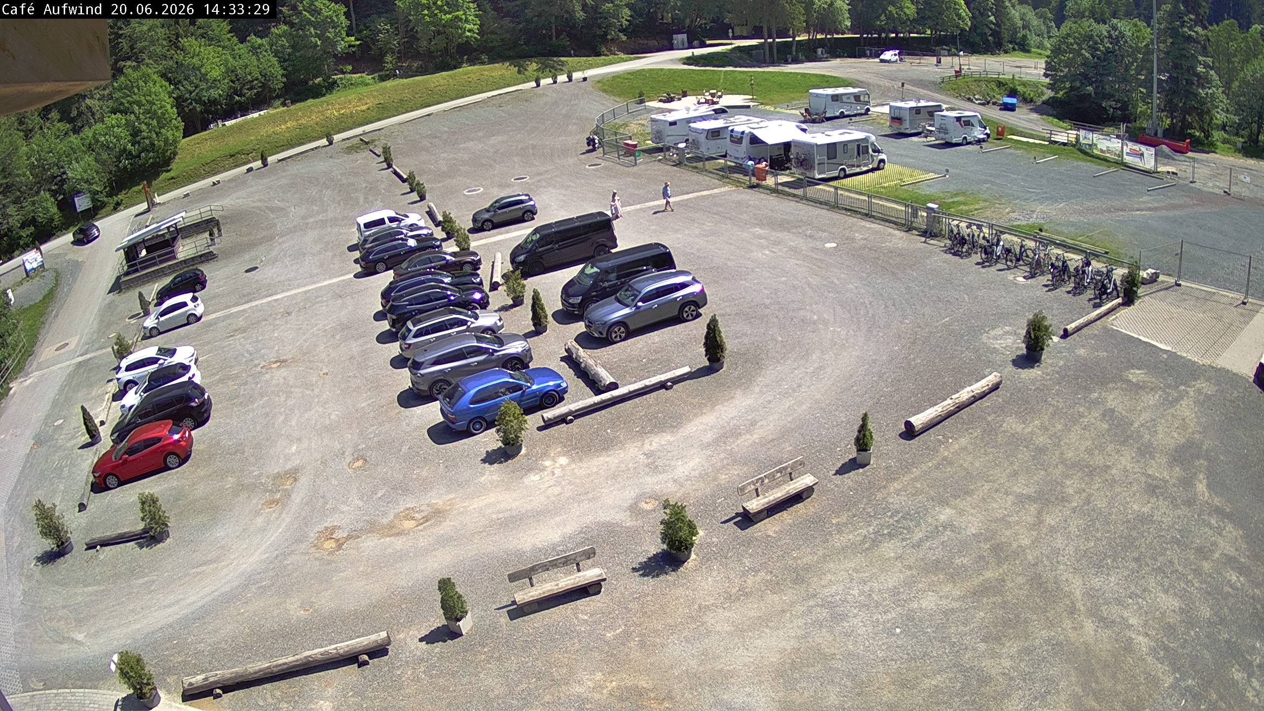 Archiv Foto Webcam Willingen: Mühlenkopfschanze Parkplatz