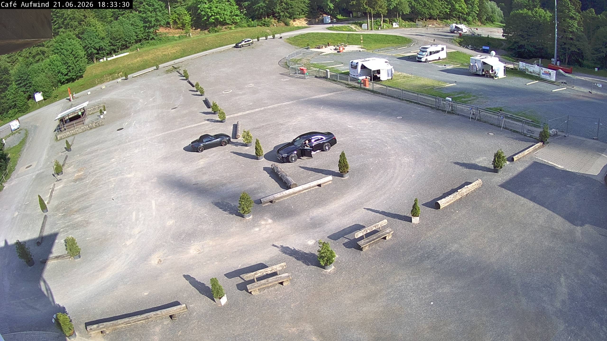 Archiv Foto Webcam Willingen: Mühlenkopfschanze Parkplatz