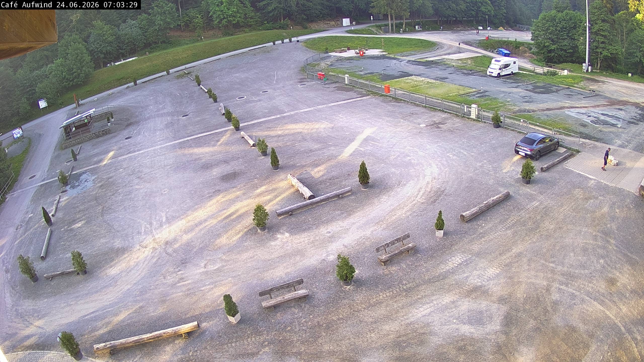 Archiv Foto Webcam Willingen: Mühlenkopfschanze Parkplatz