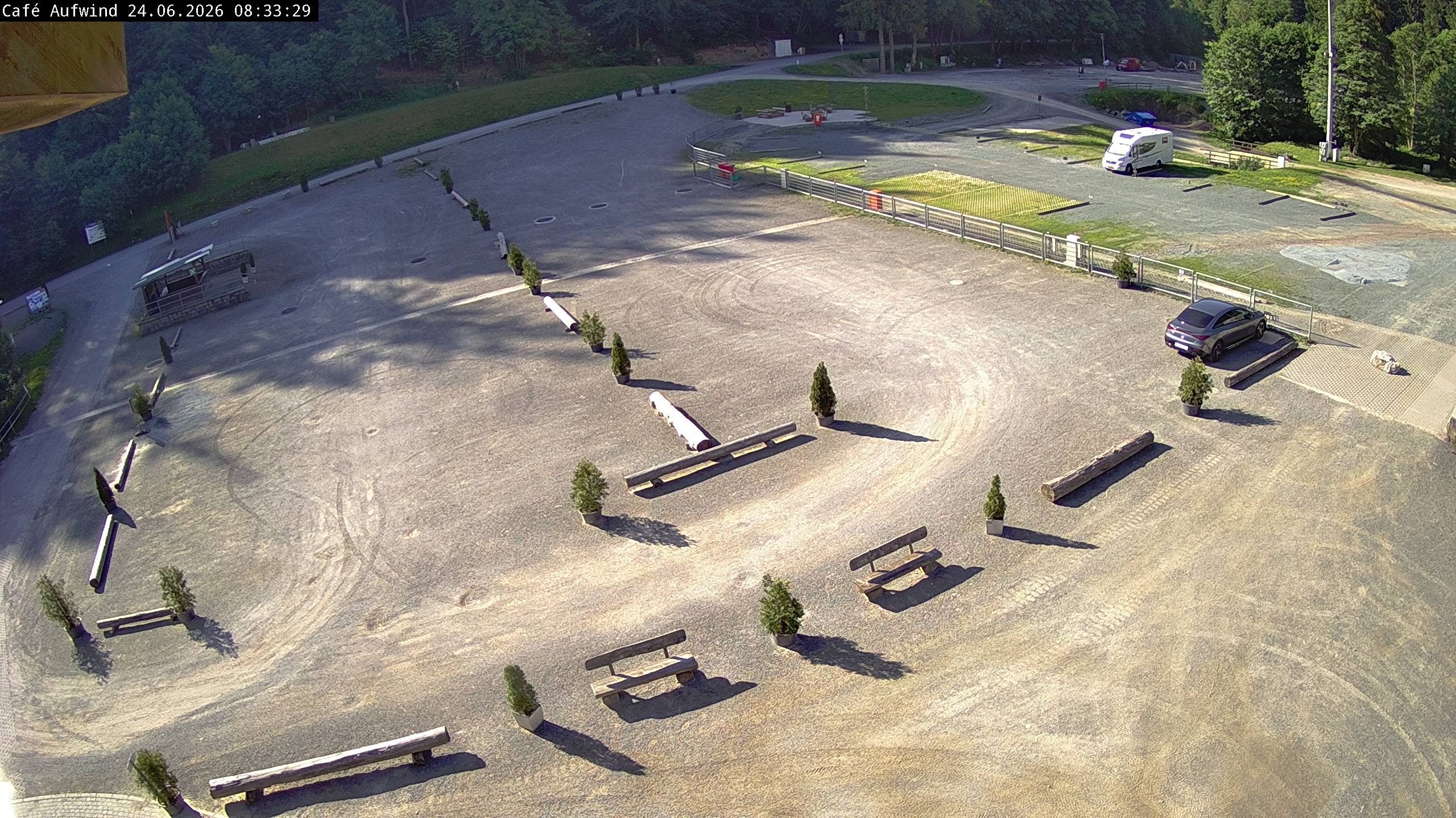 Archiv Foto Webcam Willingen: Mühlenkopfschanze Parkplatz
