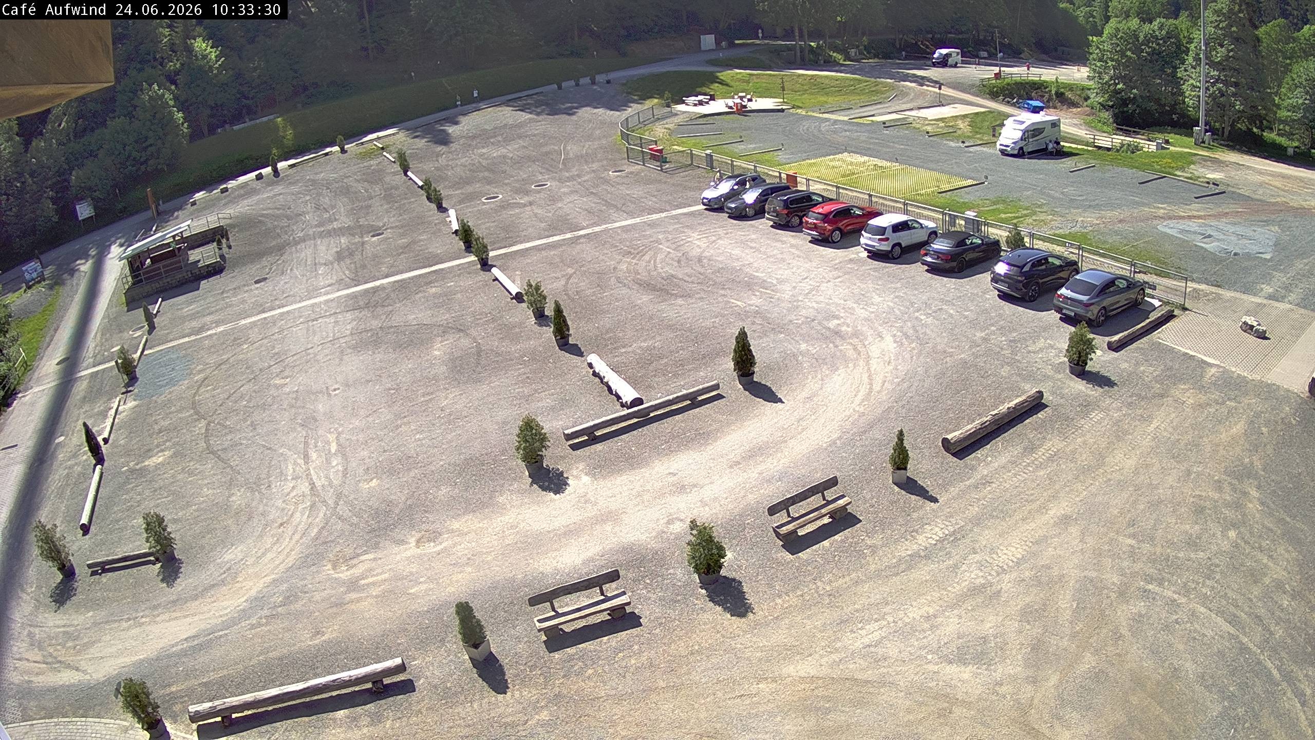 Archiv Foto Webcam Willingen: Mühlenkopfschanze Parkplatz