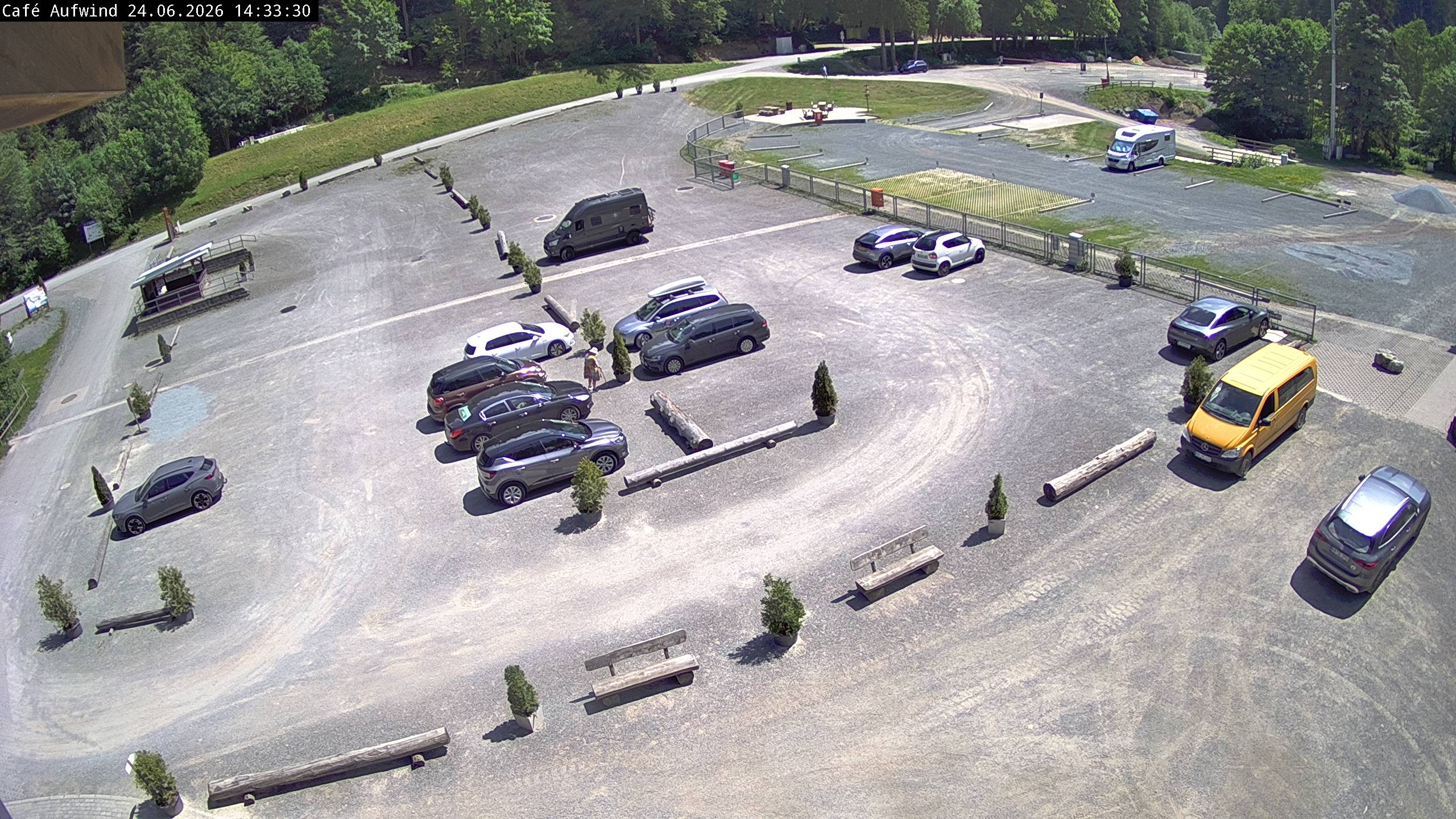 Archiv Foto Webcam Willingen: Mühlenkopfschanze Parkplatz