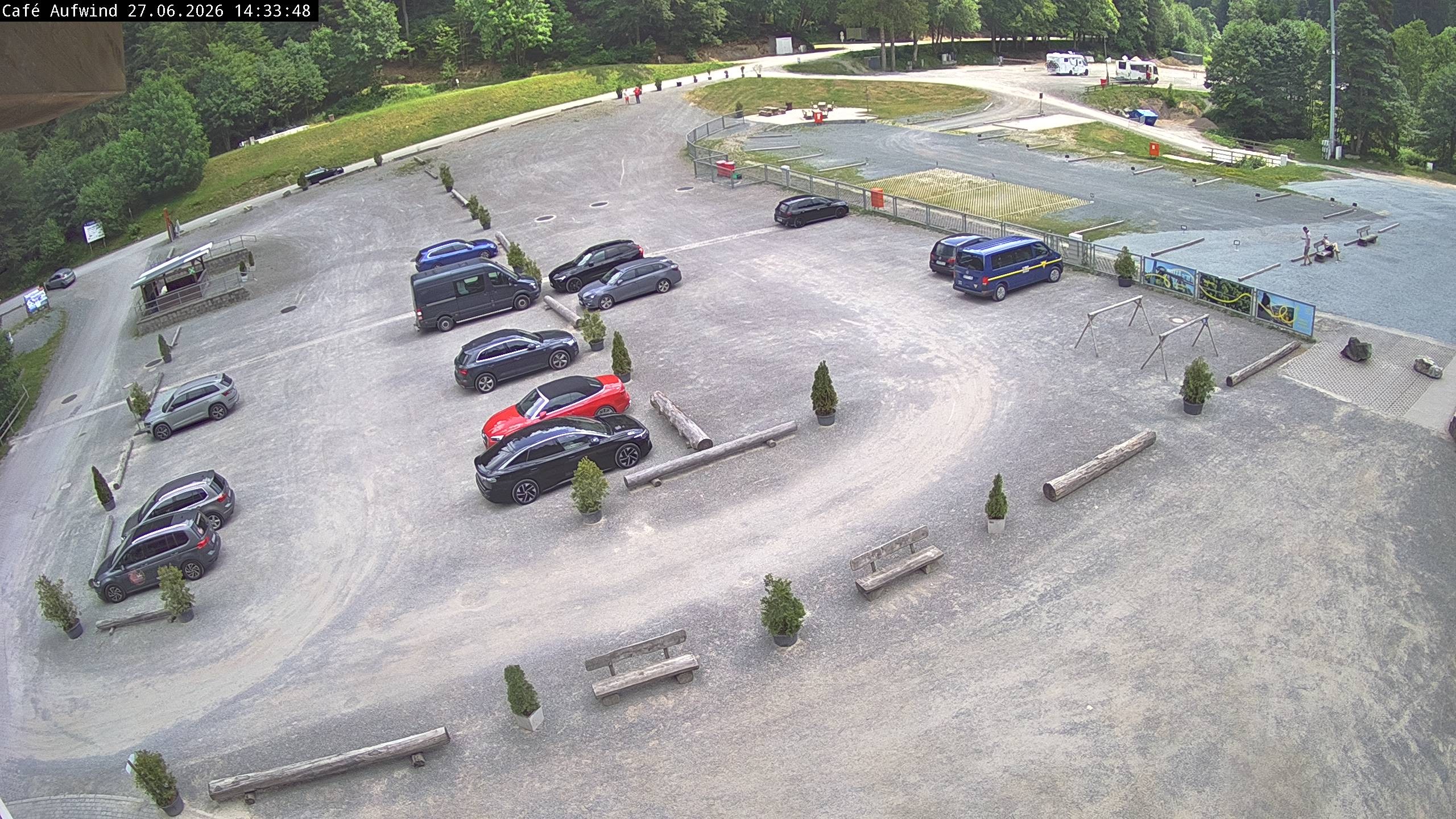 Archiv Foto Webcam Willingen: Mühlenkopfschanze Parkplatz