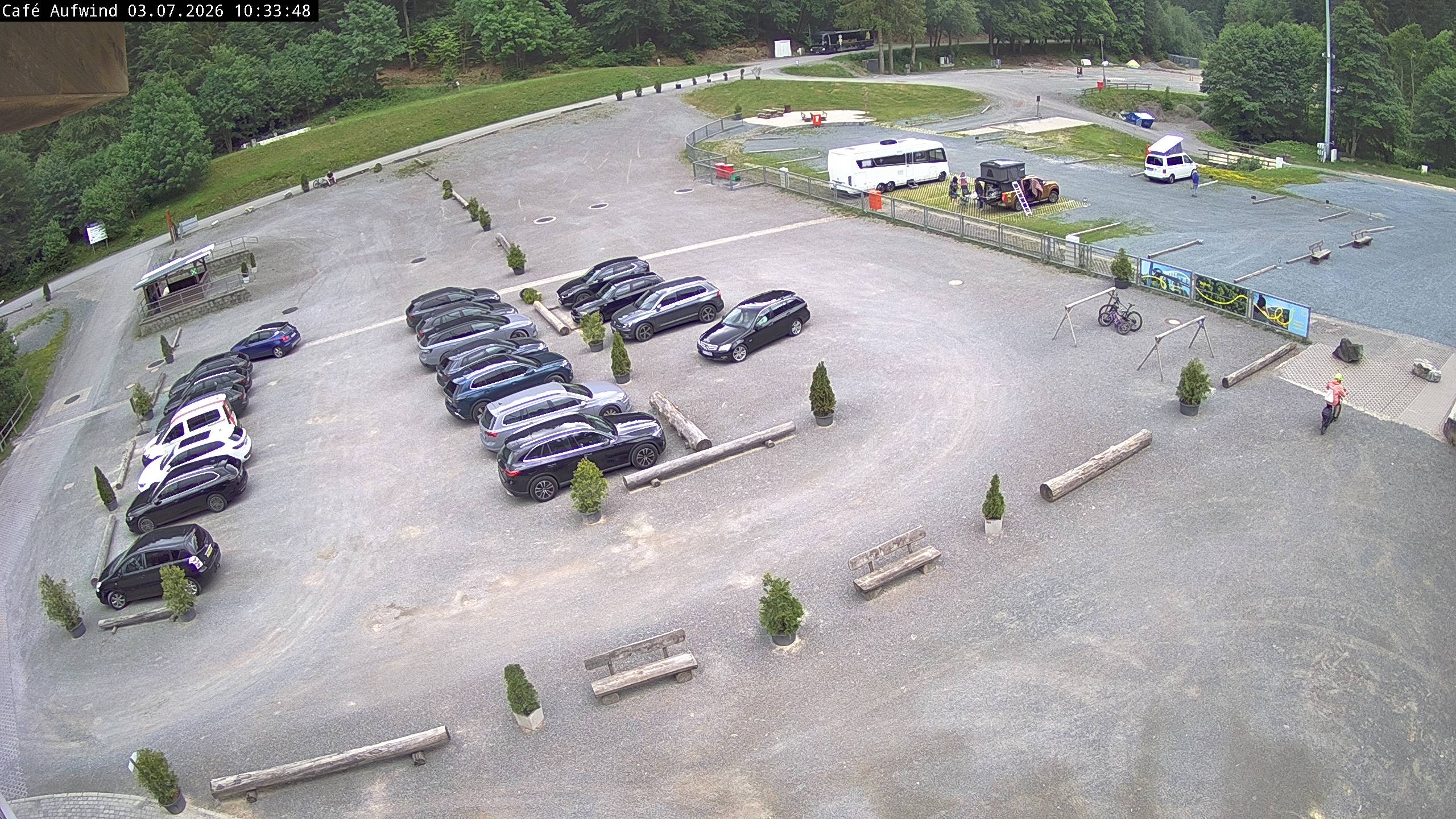 Archiv Foto Webcam Willingen: Mühlenkopfschanze Parkplatz