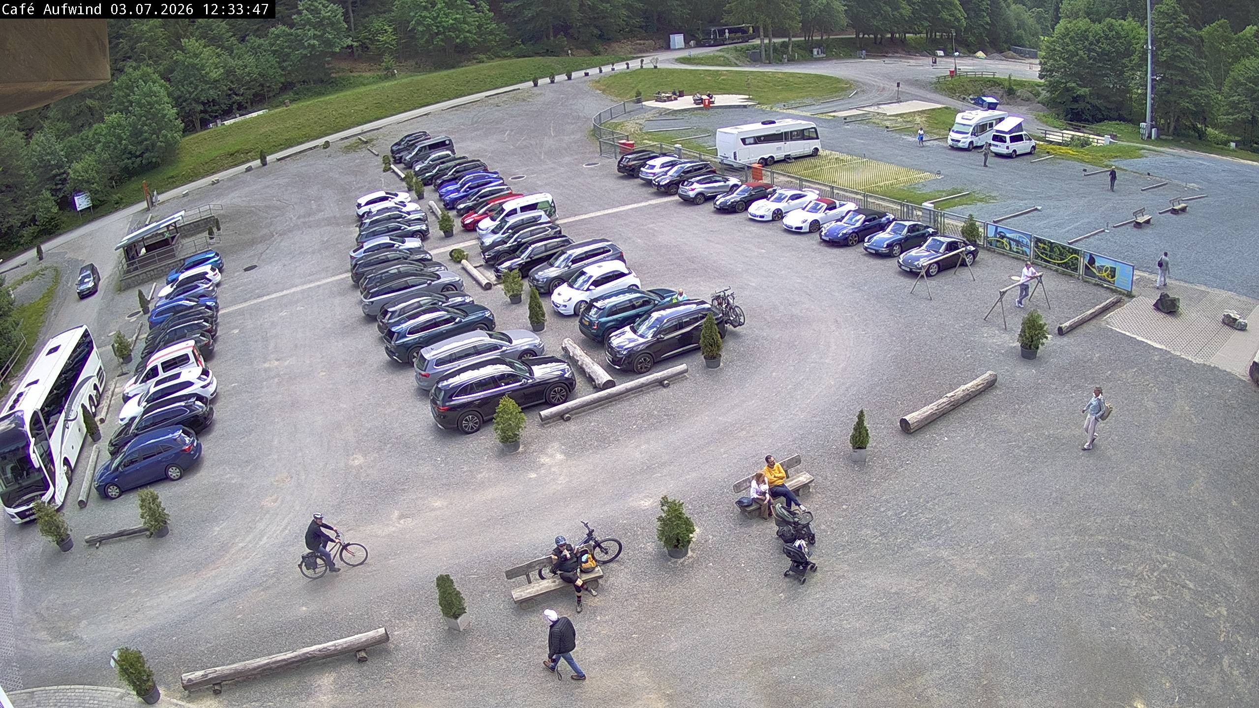 Archiv Foto Webcam Willingen: Mühlenkopfschanze Parkplatz