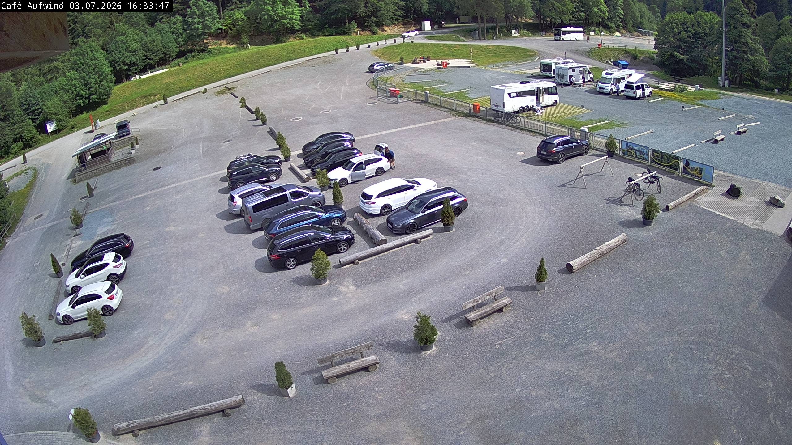 Archiv Foto Webcam Willingen: Mühlenkopfschanze Parkplatz