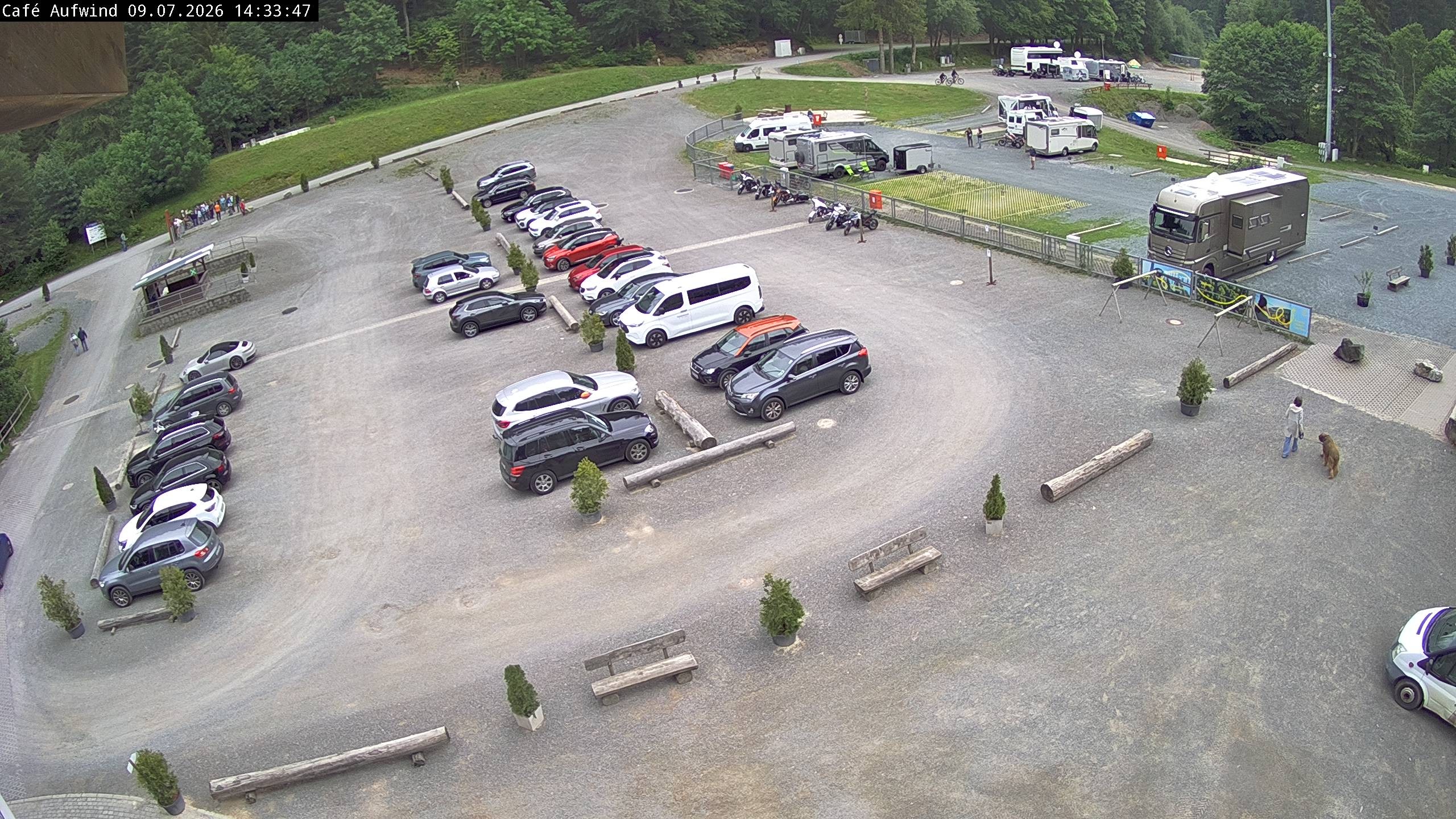 Archiv Foto Webcam Willingen: Mühlenkopfschanze Parkplatz