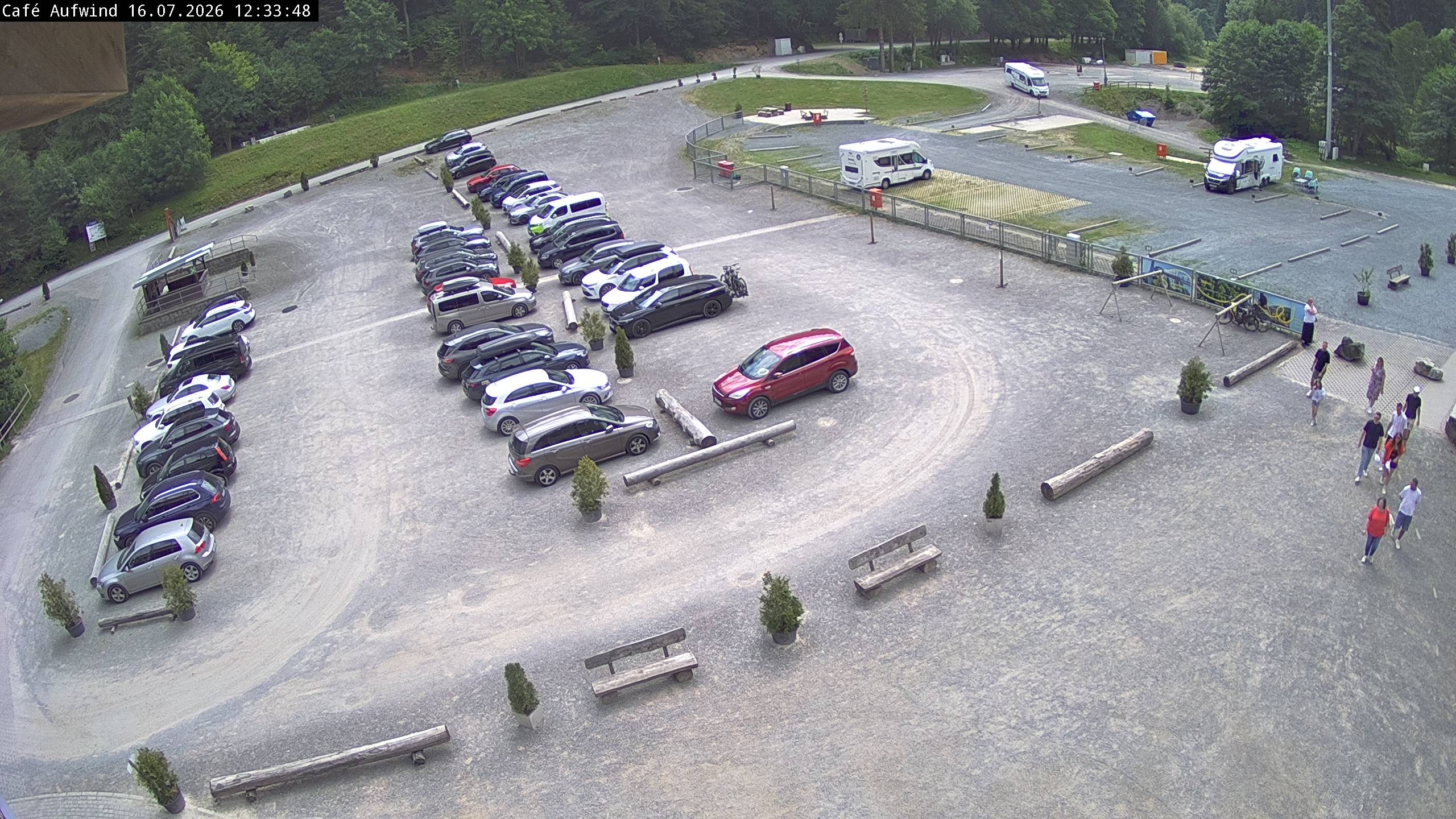 Archiv Foto Webcam Willingen: Mühlenkopfschanze Parkplatz
