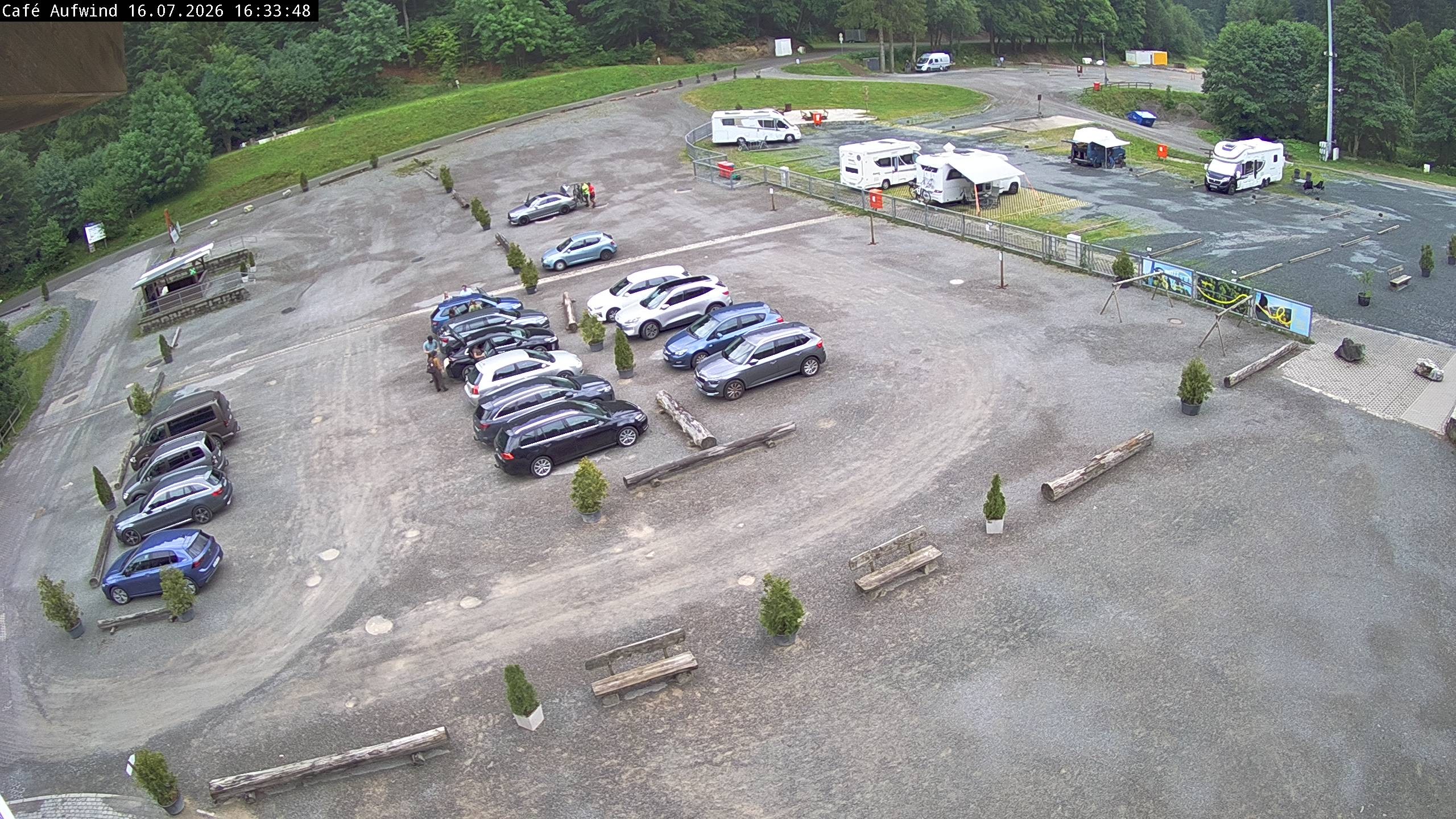 Archiv Foto Webcam Willingen: Mühlenkopfschanze Parkplatz