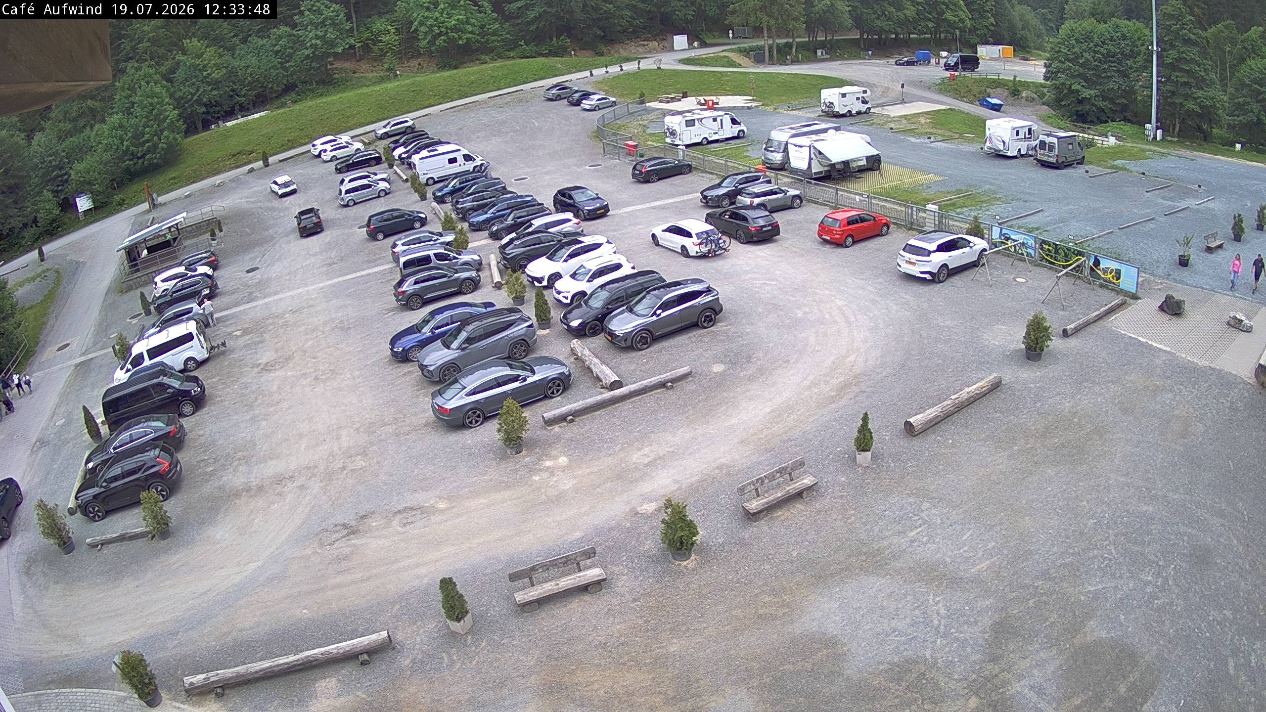 Archiv Foto Webcam Willingen: Mühlenkopfschanze Parkplatz