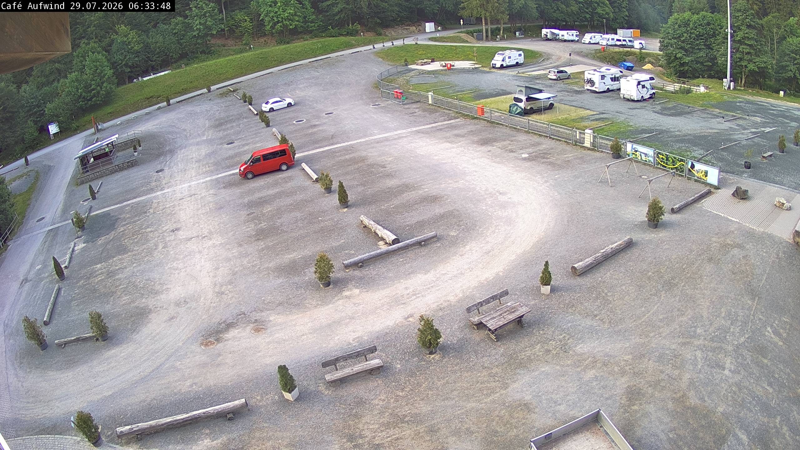Archiv Foto Webcam Willingen: Mühlenkopfschanze Parkplatz