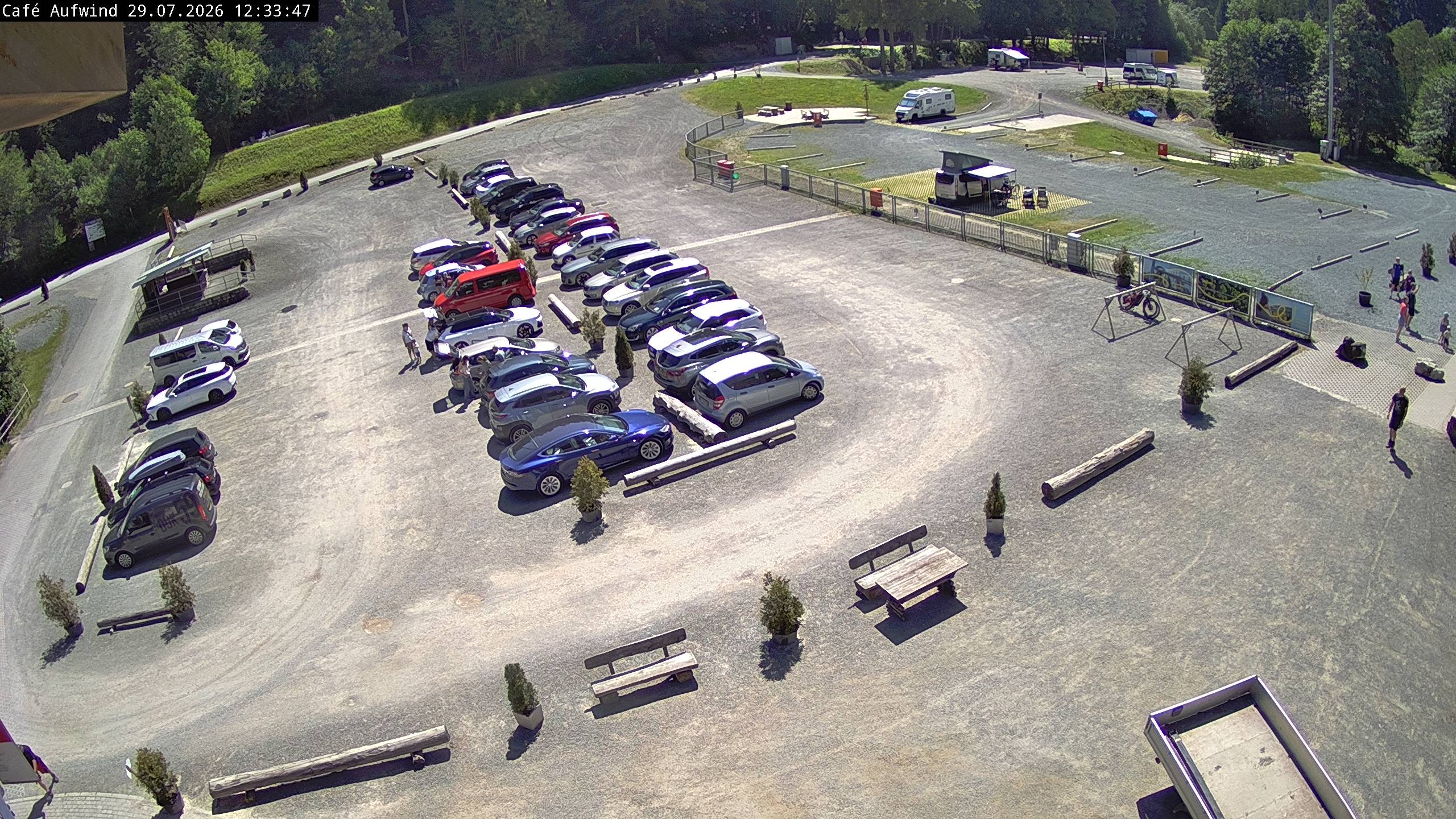 Archiv Foto Webcam Willingen: Mühlenkopfschanze Parkplatz