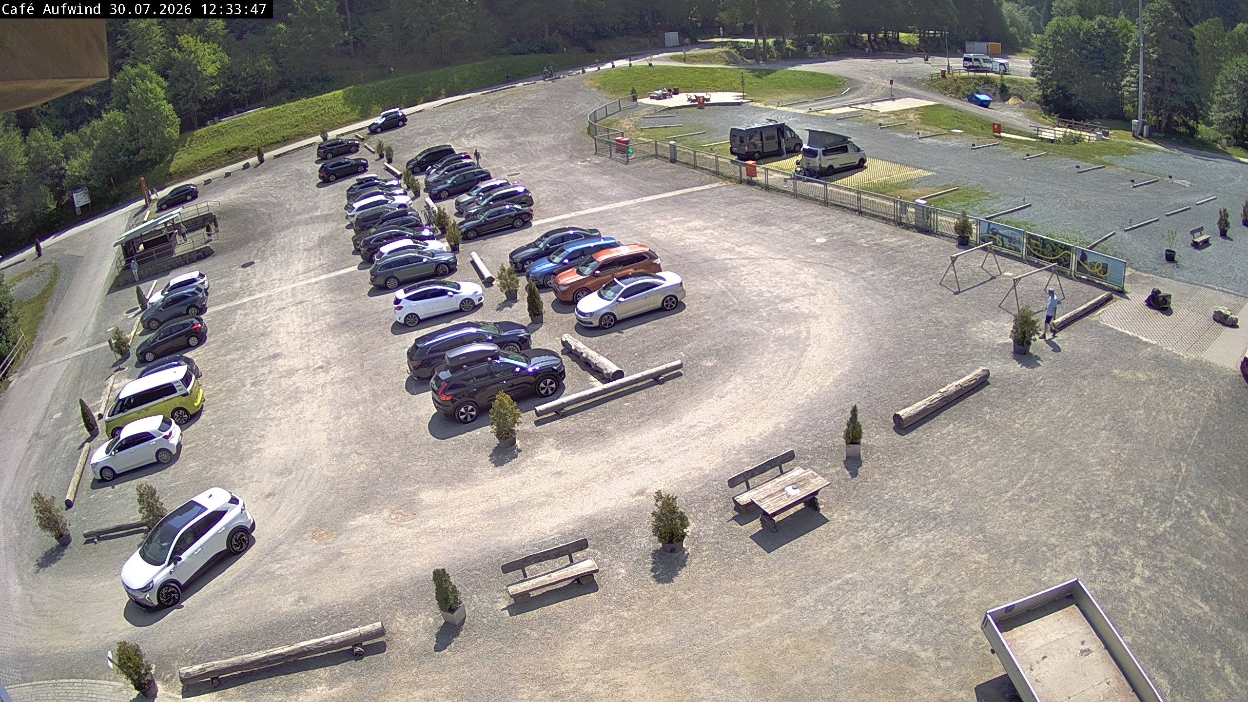 Archiv Foto Webcam Willingen: Mühlenkopfschanze Parkplatz
