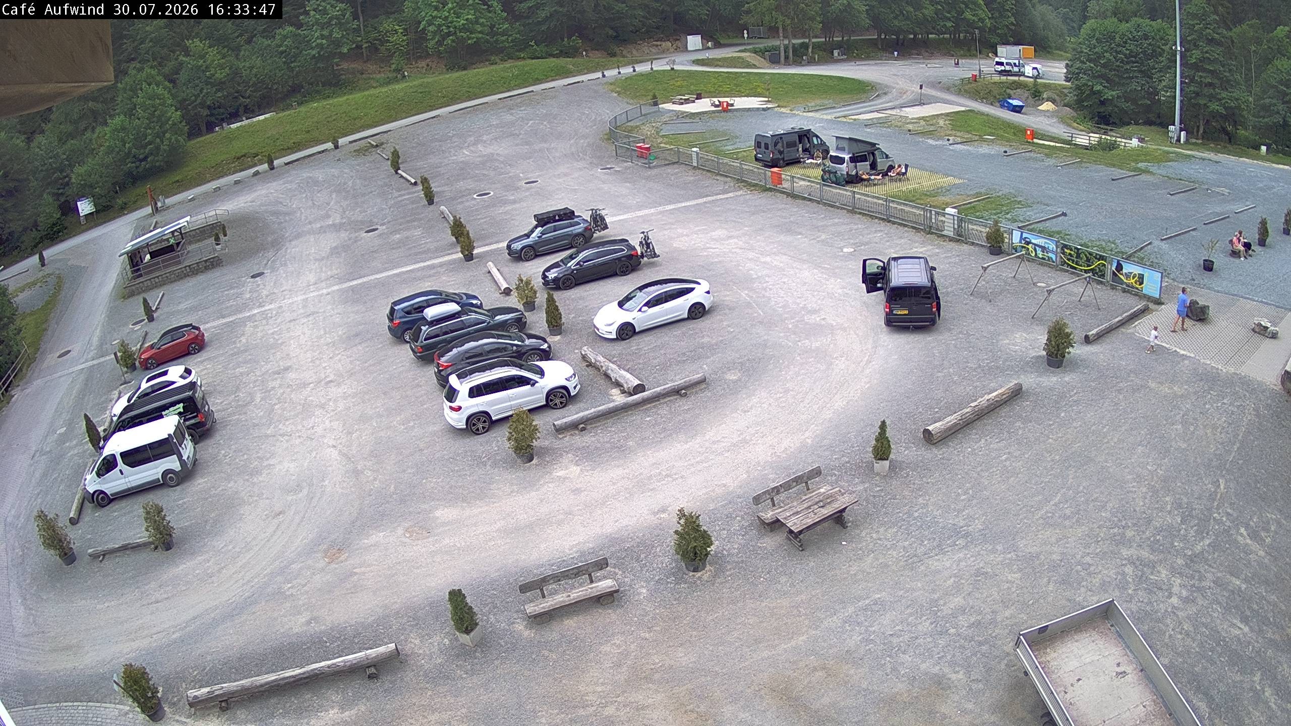 Archiv Foto Webcam Willingen: Mühlenkopfschanze Parkplatz