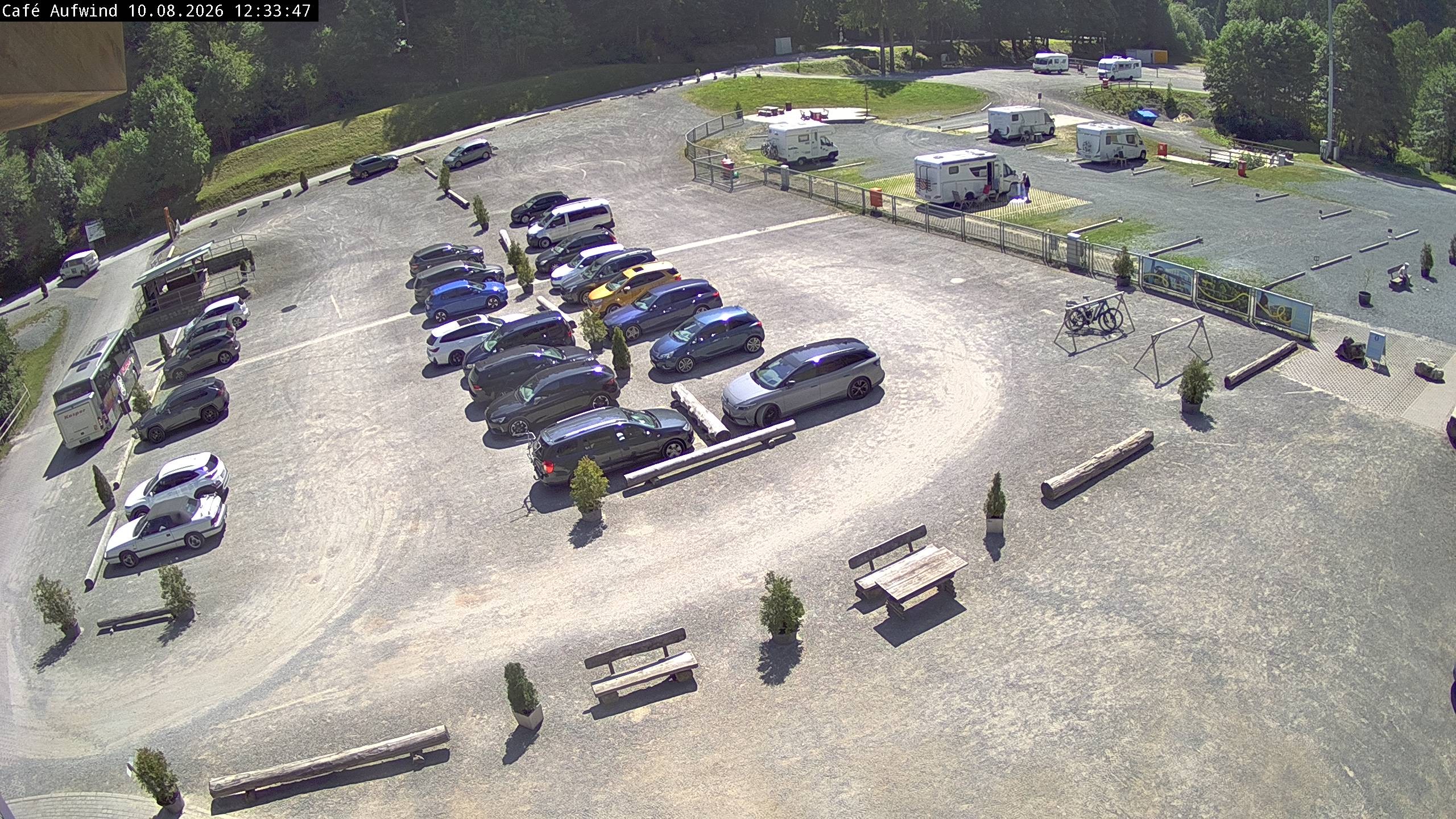 Archiv Foto Webcam Willingen: Mühlenkopfschanze Parkplatz